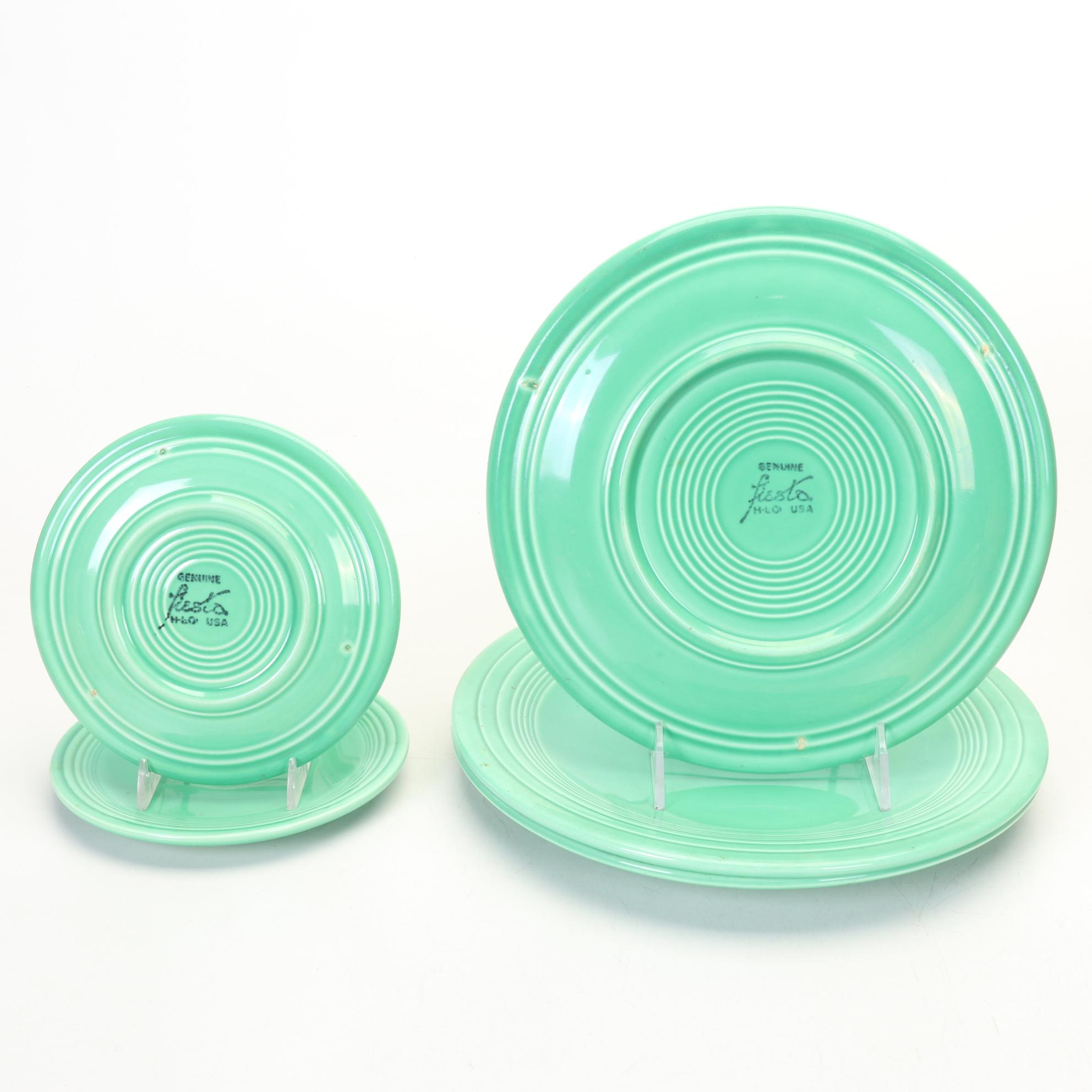 Culinary Pro Dusty Rose and Original Green Fiestaware Dinnerware With Casserole