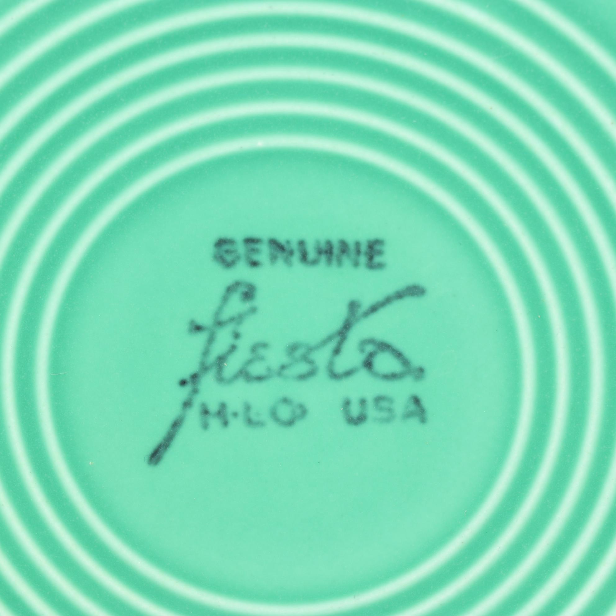 Culinary Pro Dusty Rose and Original Green Fiestaware Dinnerware With Casserole