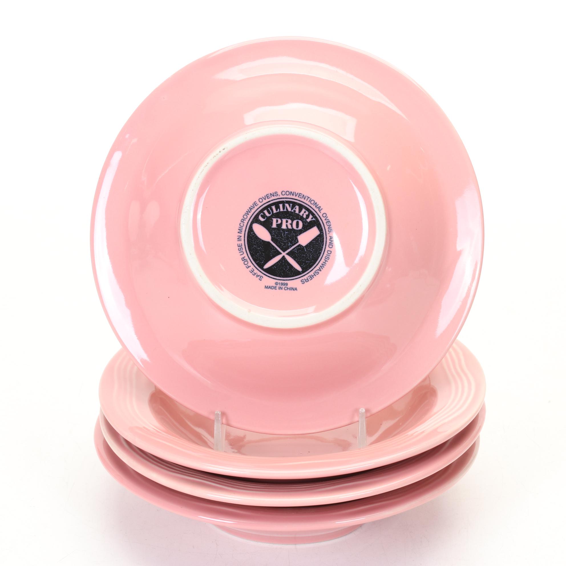 Culinary Pro Dusty Rose and Original Green Fiestaware Dinnerware With Casserole