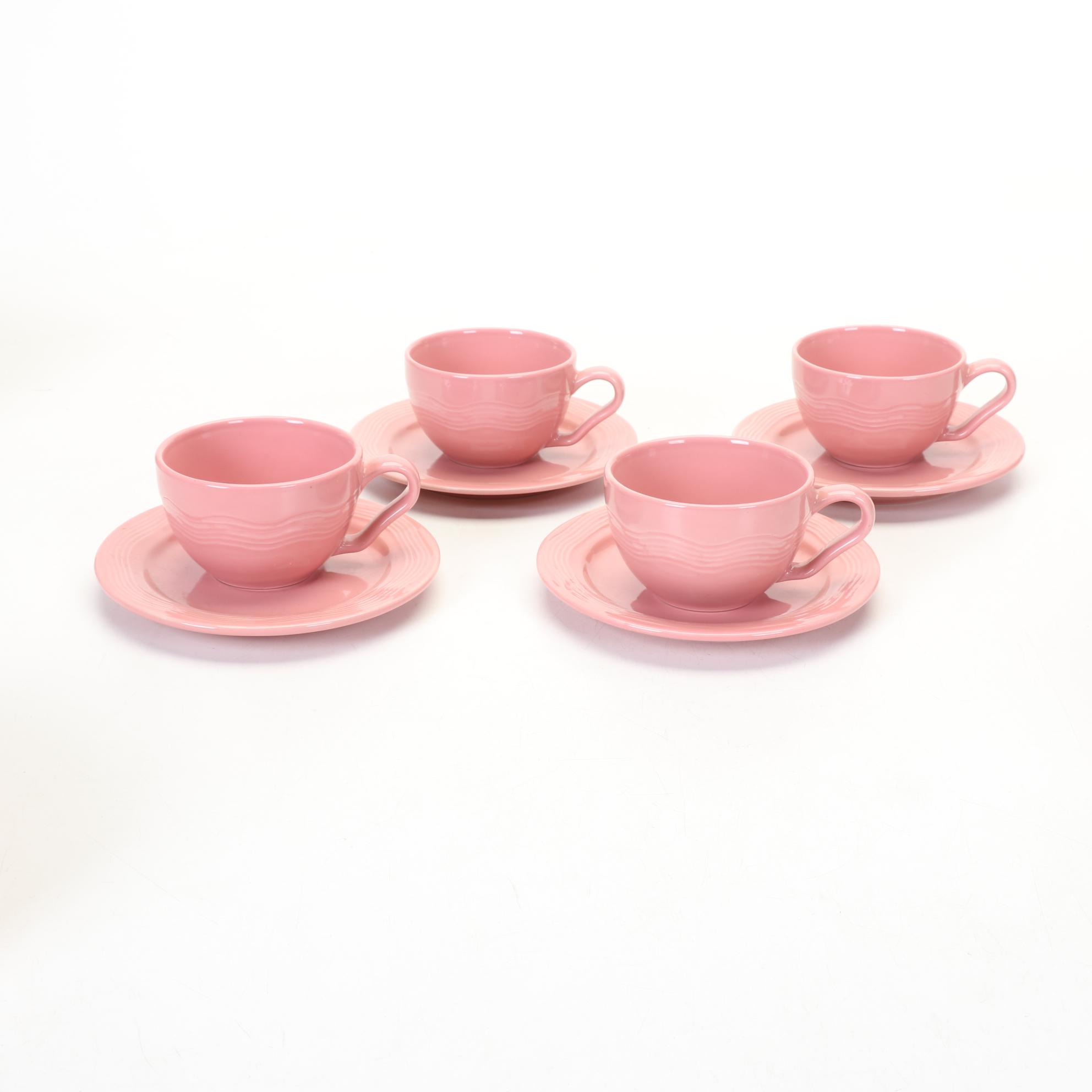 Culinary Pro Dusty Rose and Original Green Fiestaware Dinnerware With Casserole