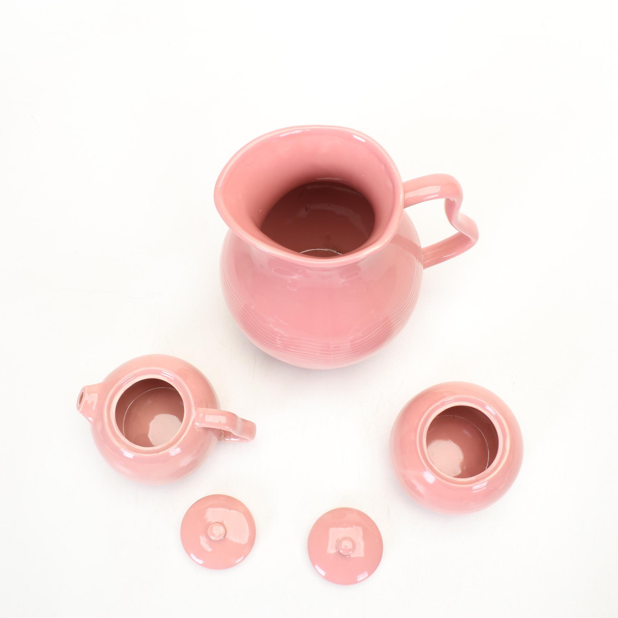 Culinary Pro Dusty Rose and Original Green Fiestaware Dinnerware With Casserole