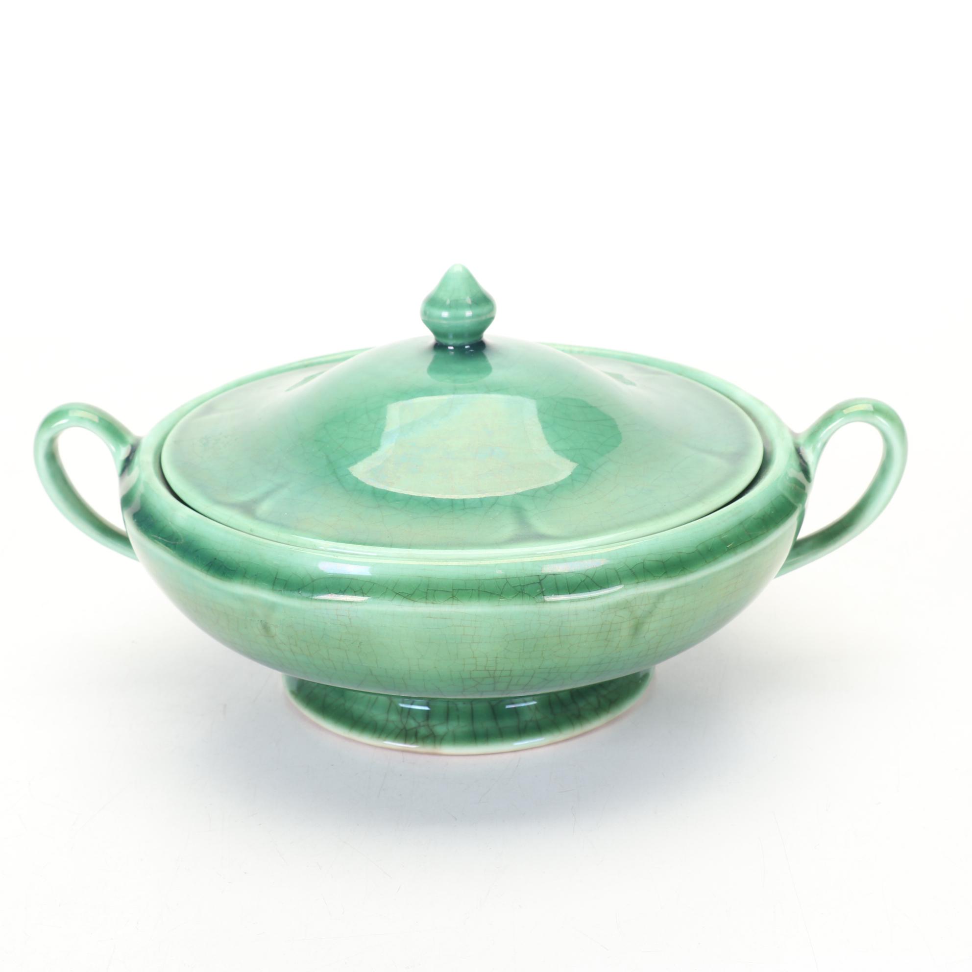 Culinary Pro Dusty Rose and Original Green Fiestaware Dinnerware With Casserole