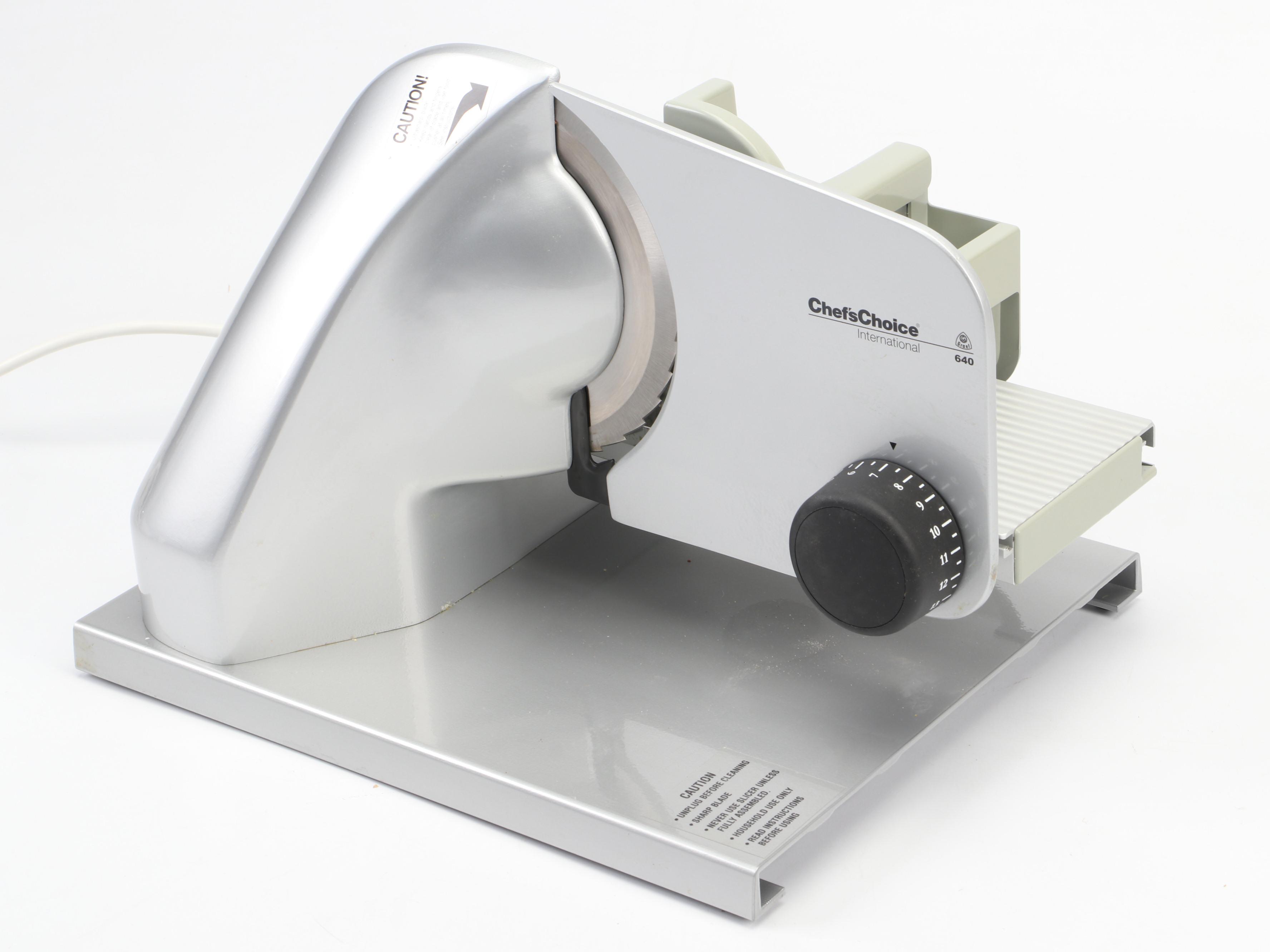 Chef's Choice International Meat Slicer and Fine Edge Blade with More