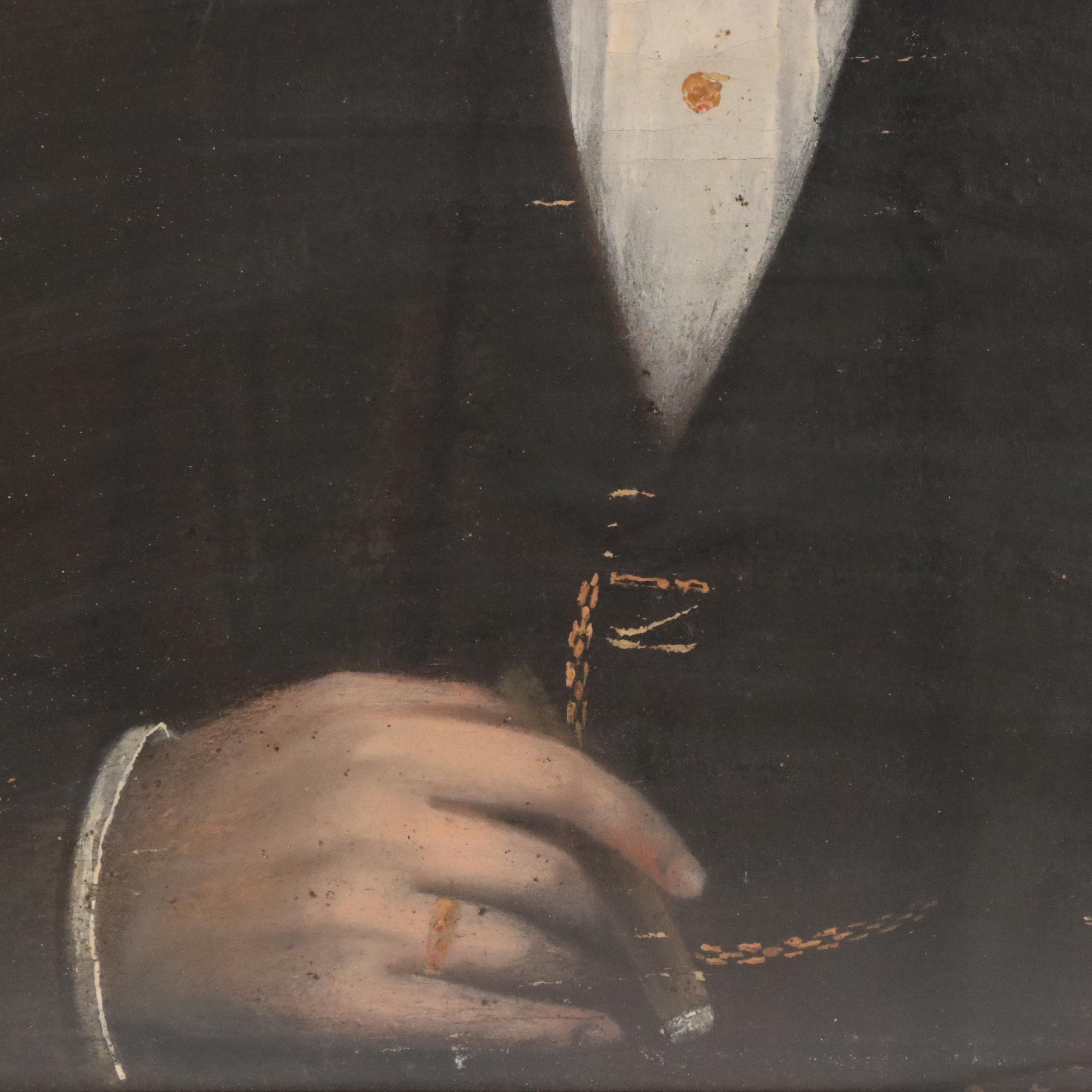 Francesco Centore Oil Painting Portrait of a Gentleman, 1894