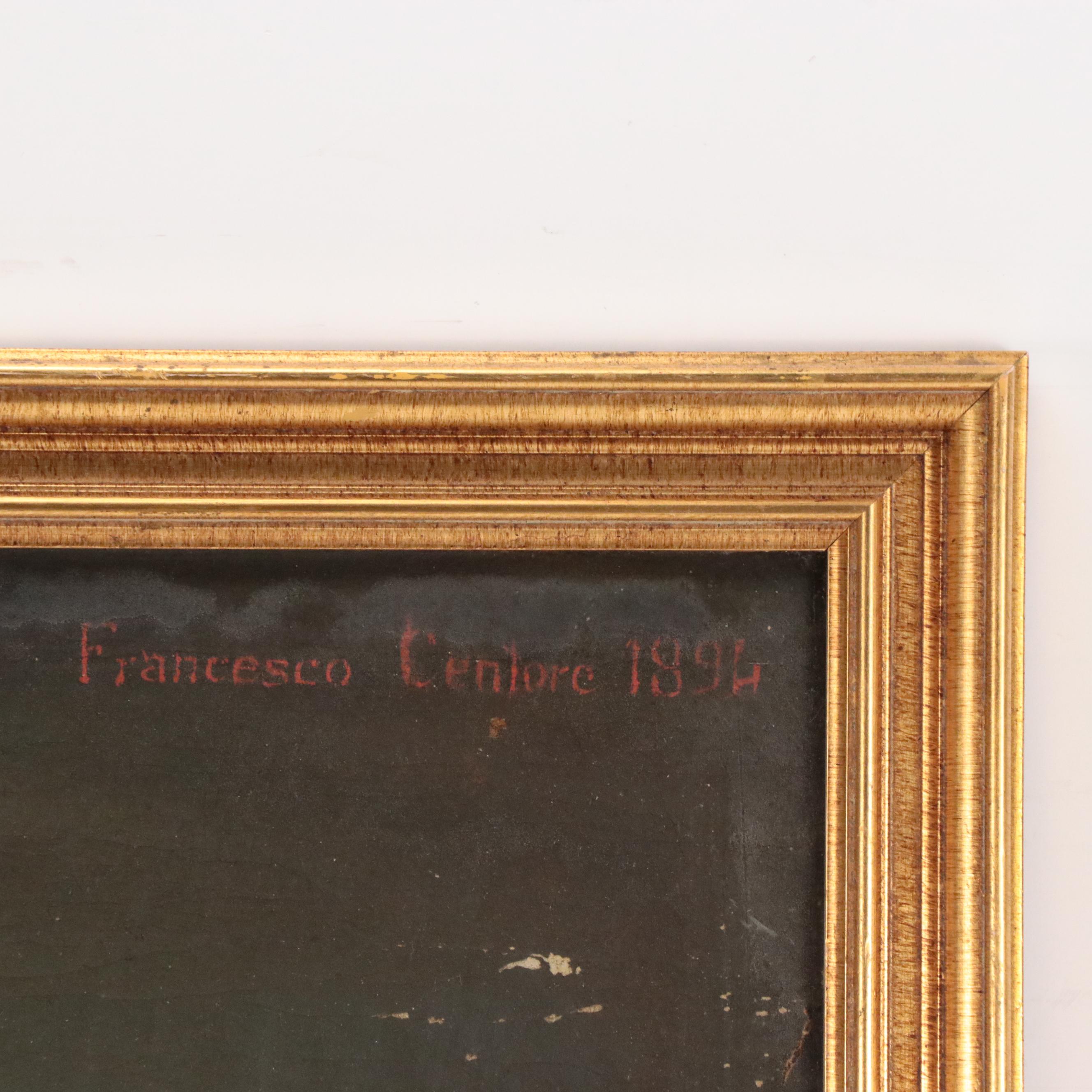 Francesco Centore Oil Painting Portrait of a Gentleman, 1894