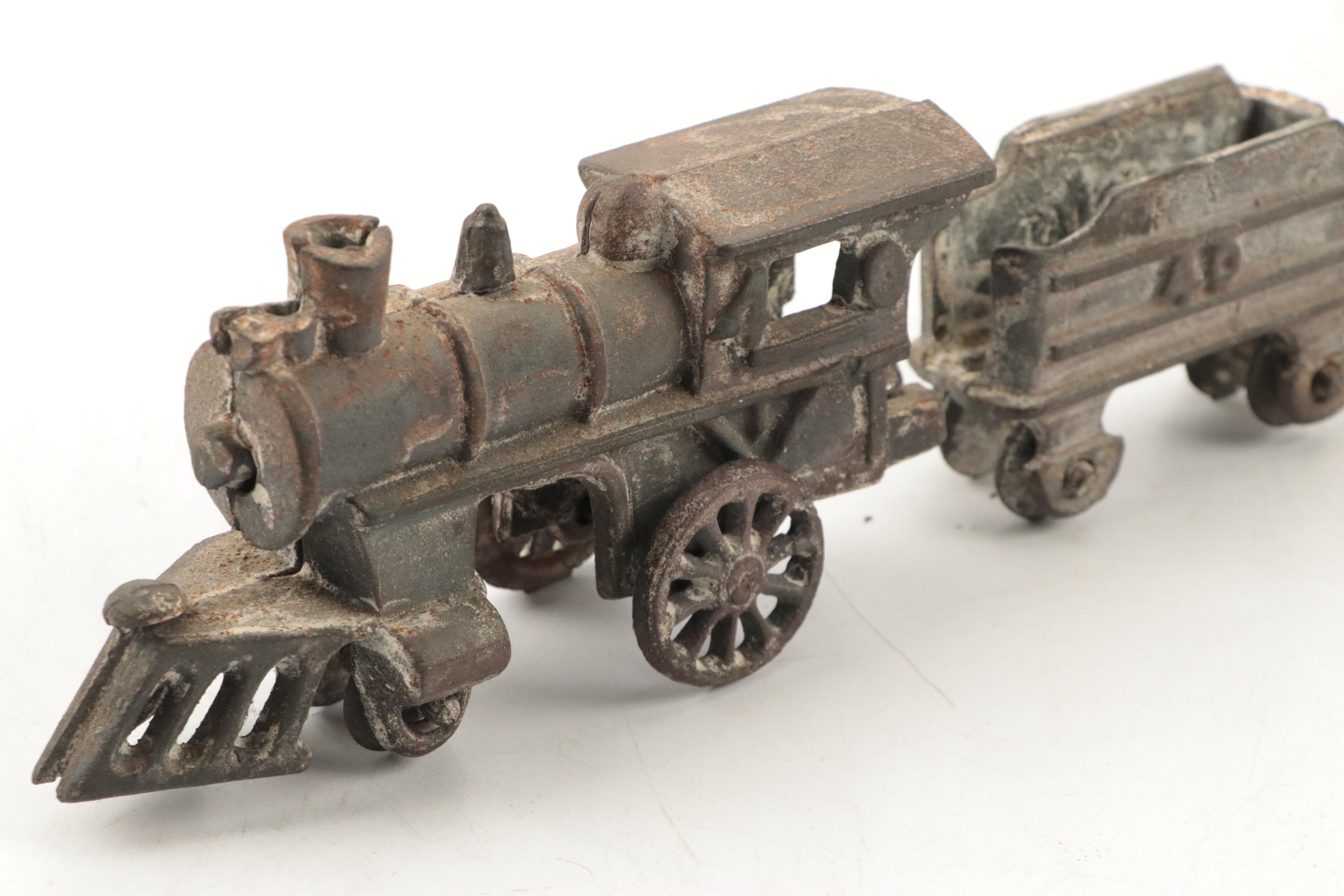 Louis Marx & Co. Train Transformer with O Scale and Other Train Cars