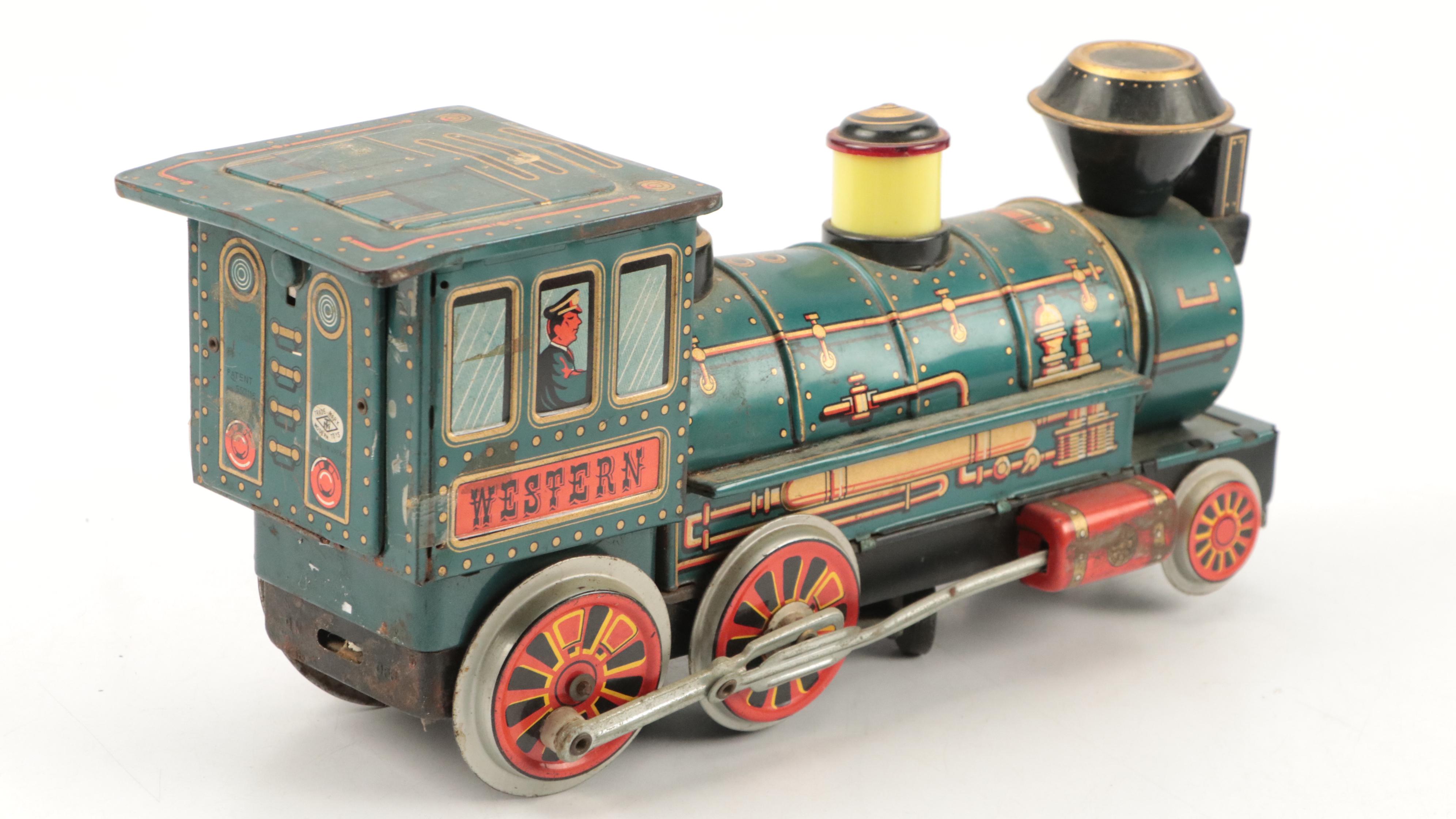 Louis Marx & Co. Train Transformer with O Scale and Other Train Cars