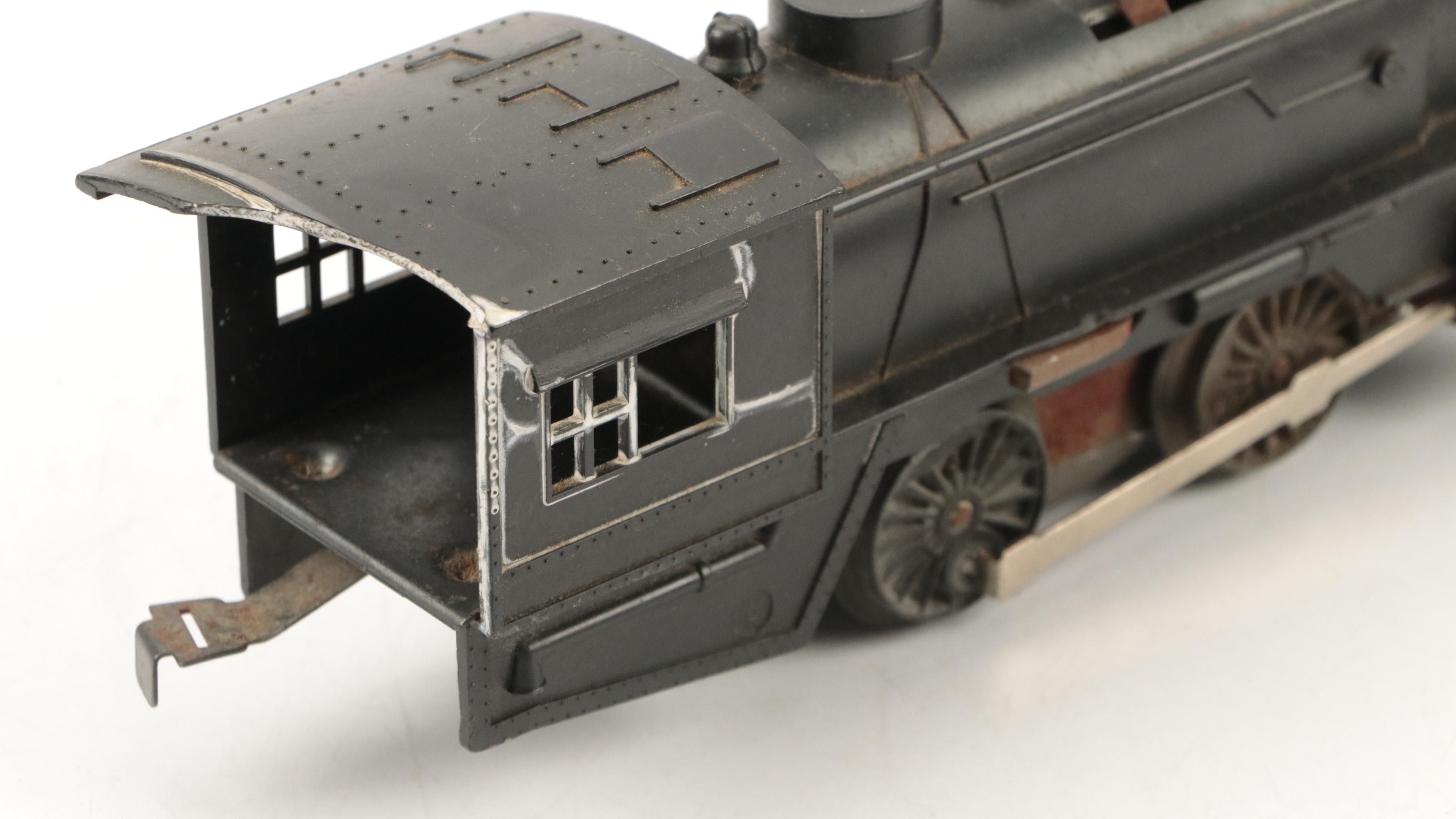 Louis Marx & Co. Train Transformer with O Scale and Other Train Cars