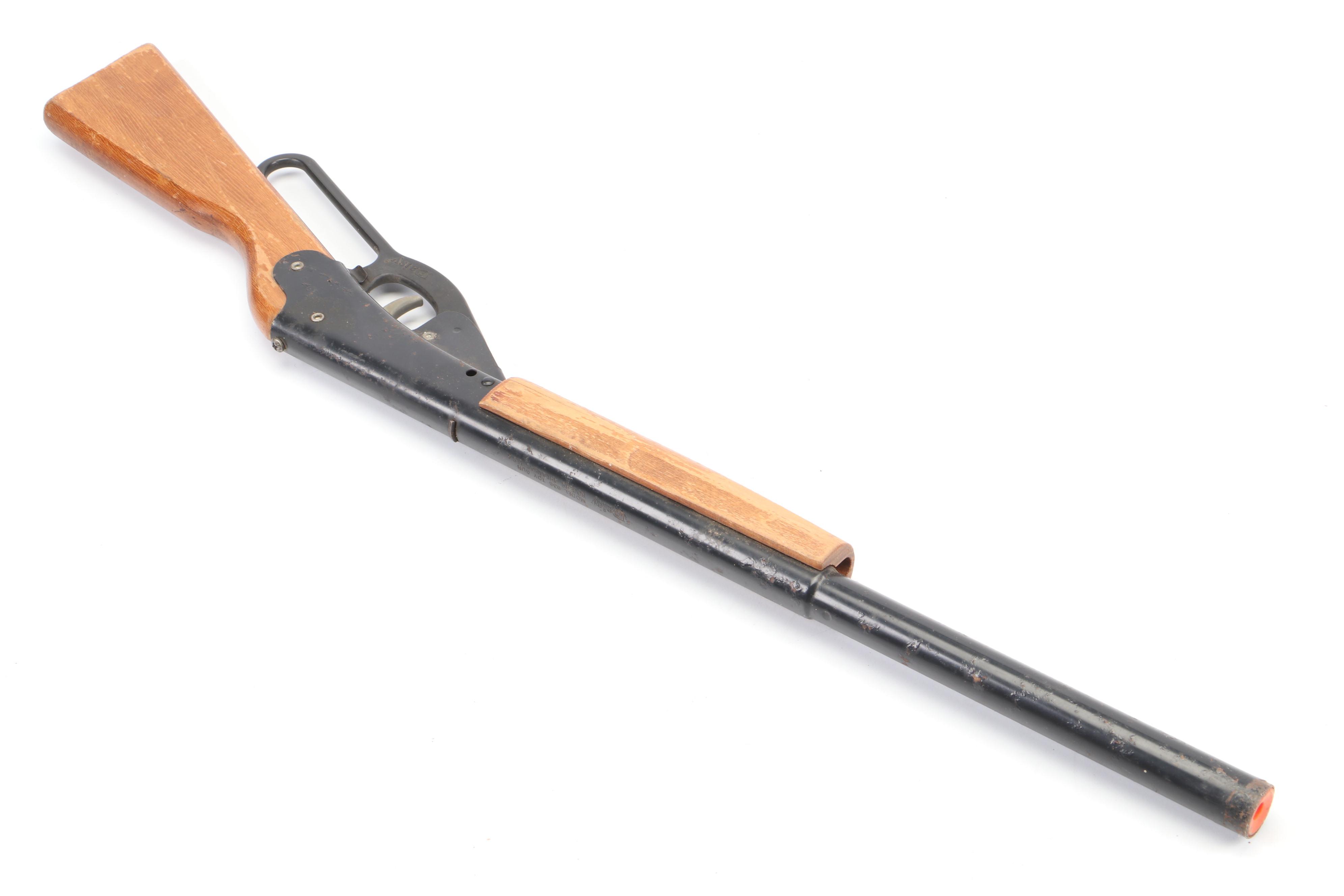 Daisy "Red Ryder" Pellet Gun with Tooled Leather Gun Sleeve