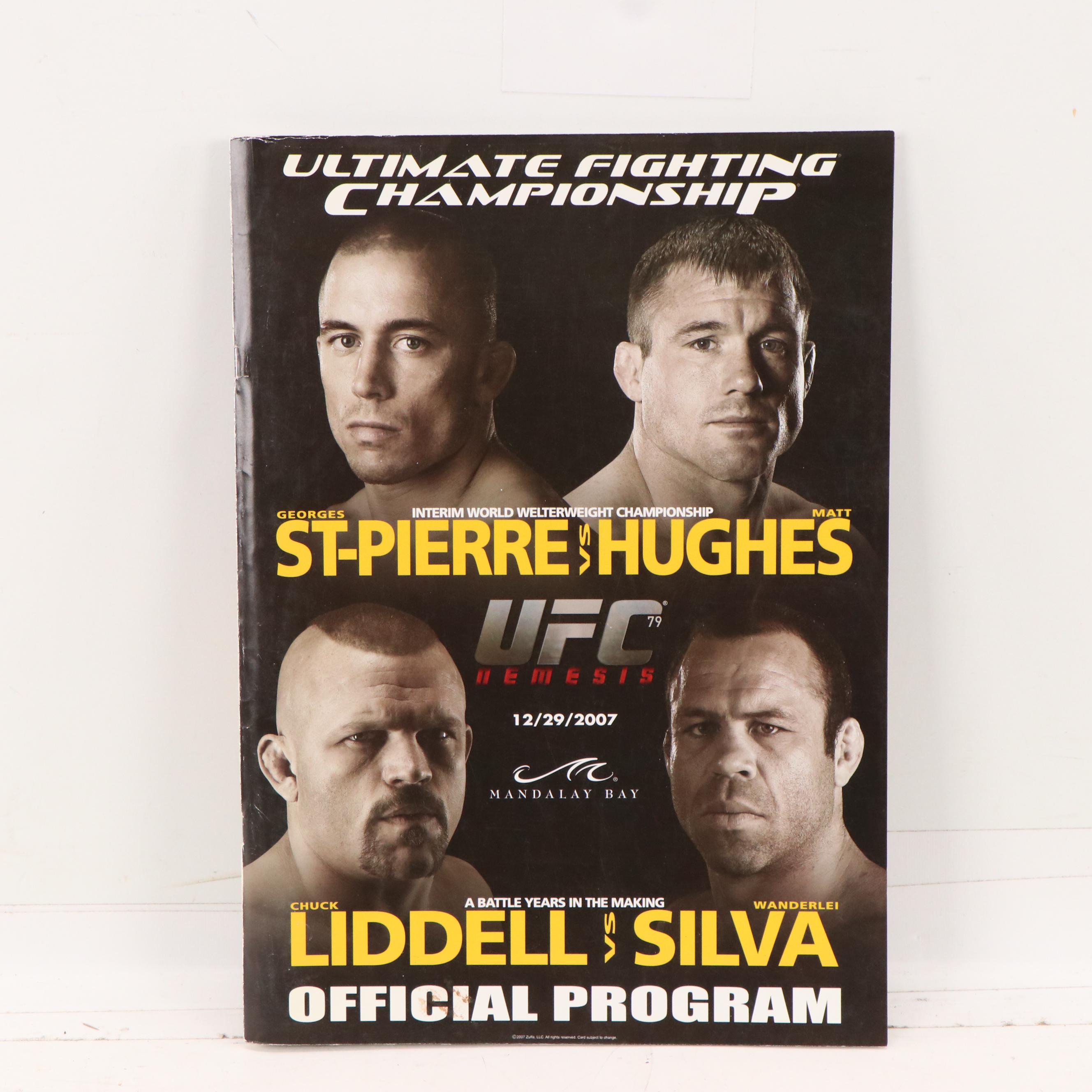 Ultimate Fighting Championship Programs with Leonard vs. Hearns II Poster