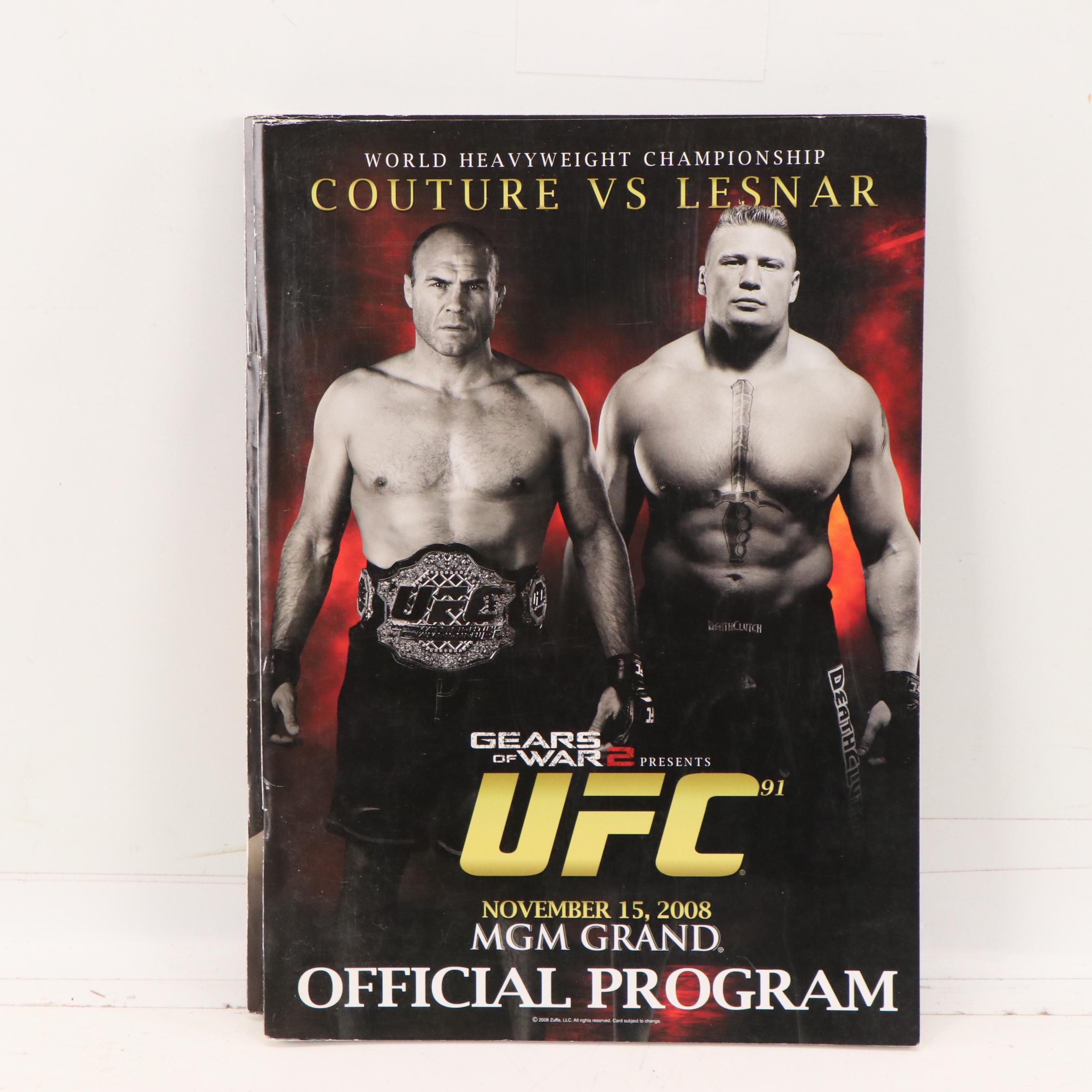 Ultimate Fighting Championship Programs with Leonard vs. Hearns II Poster