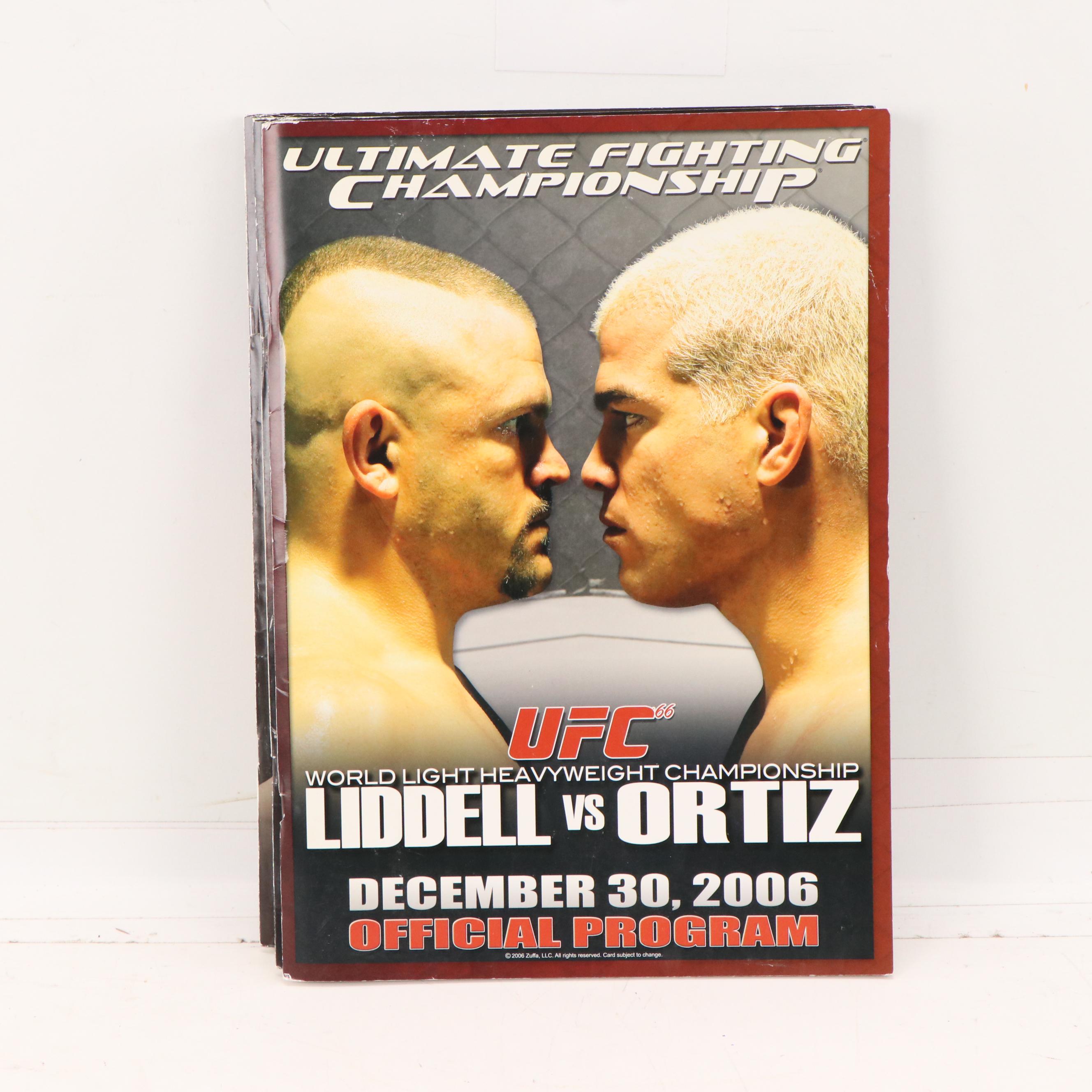 Ultimate Fighting Championship Programs with Leonard vs. Hearns II Poster