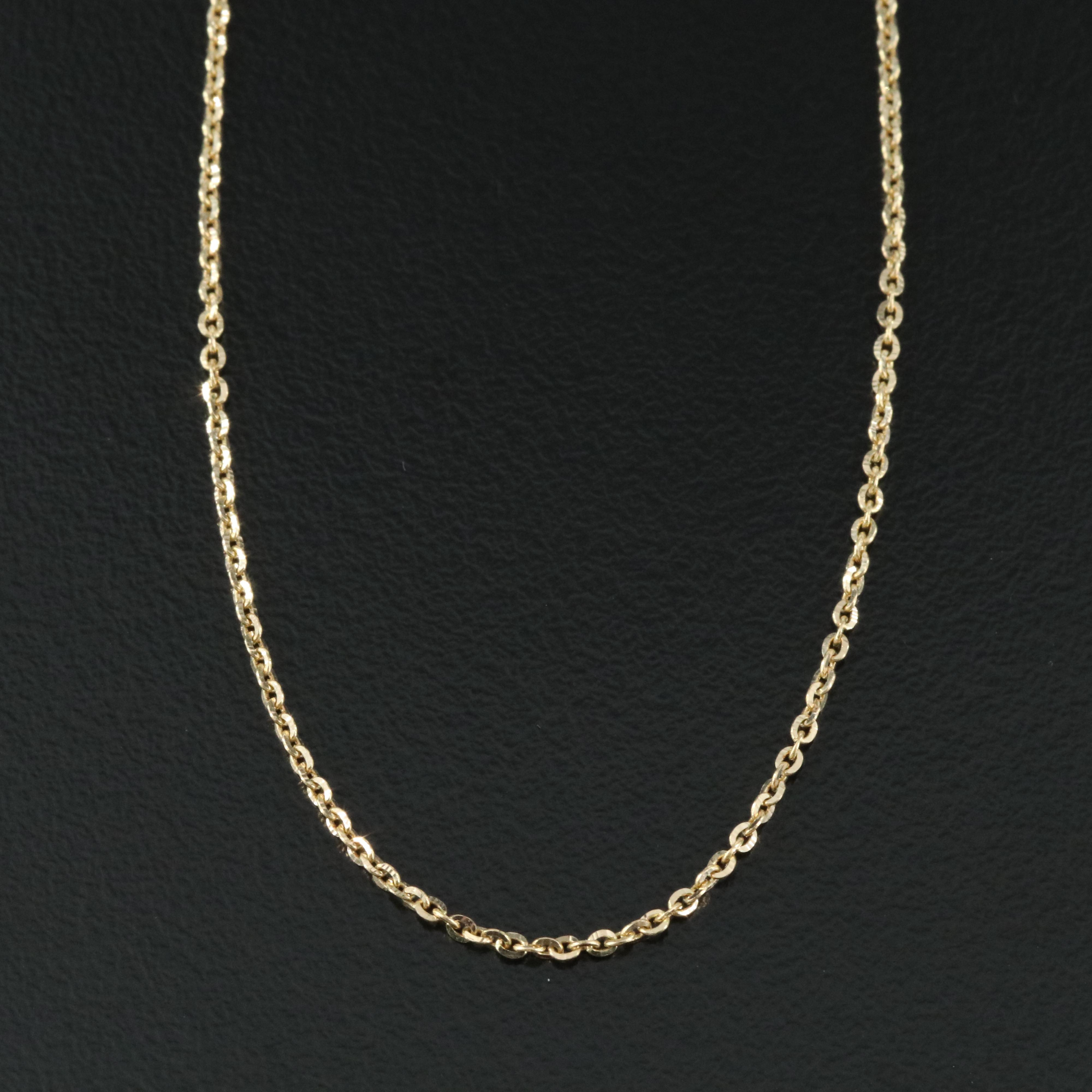14K Cable Chain Necklace