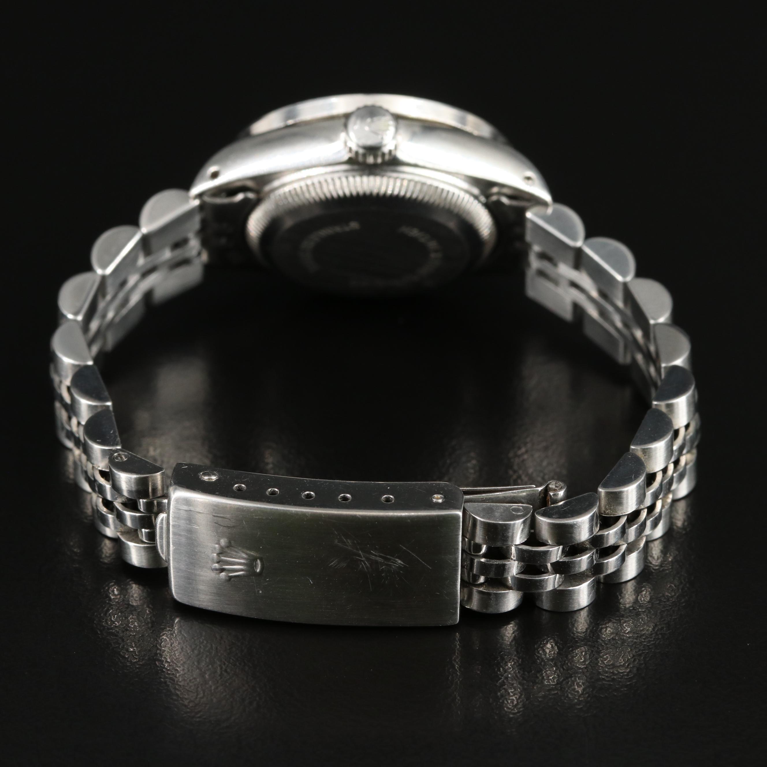 1989 Rolex Custom Mother-of-Pearl, Diamond Dial and Bezel Datejust Watch