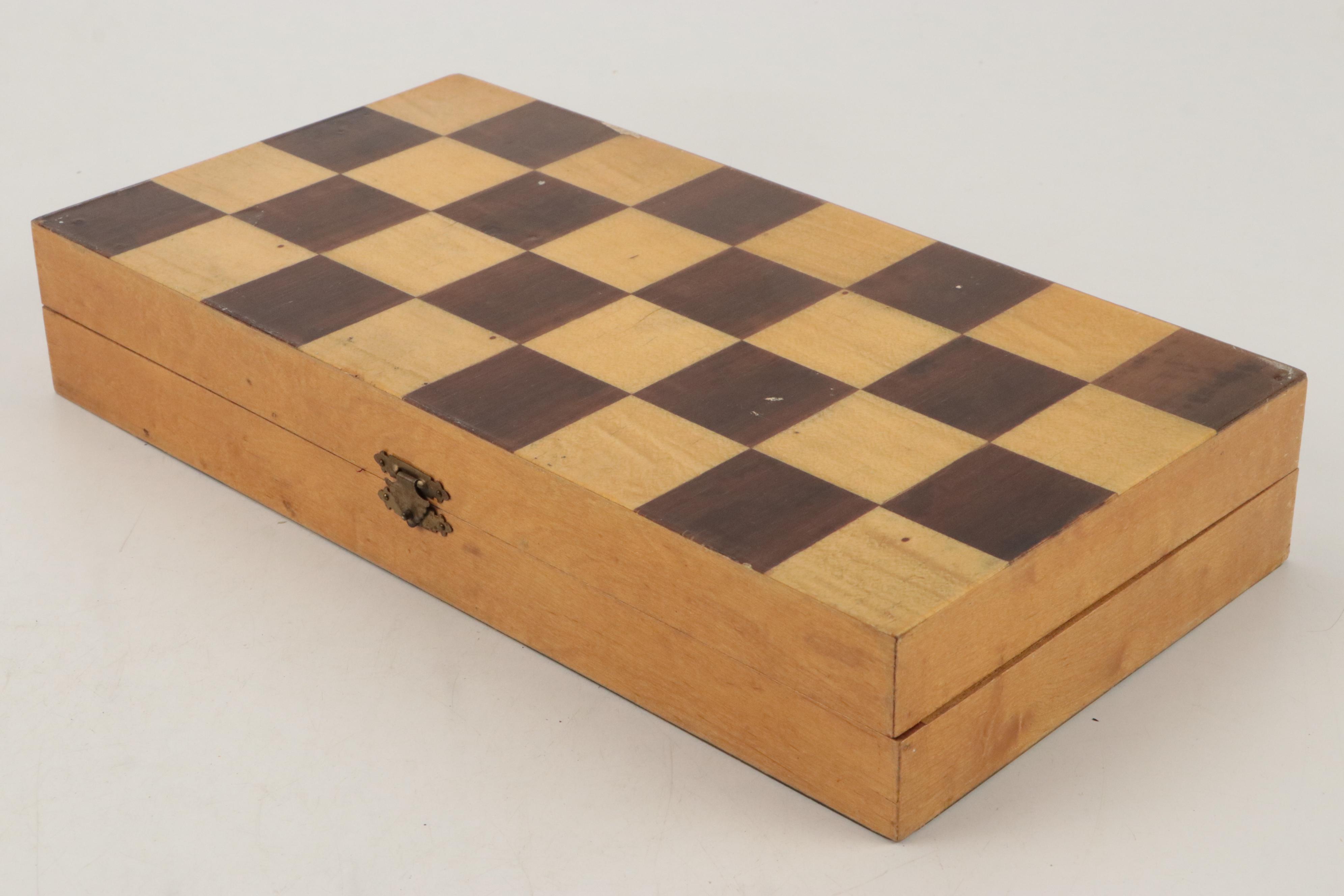 Wooden and Ceramic Aztec and Asian Themed Chess