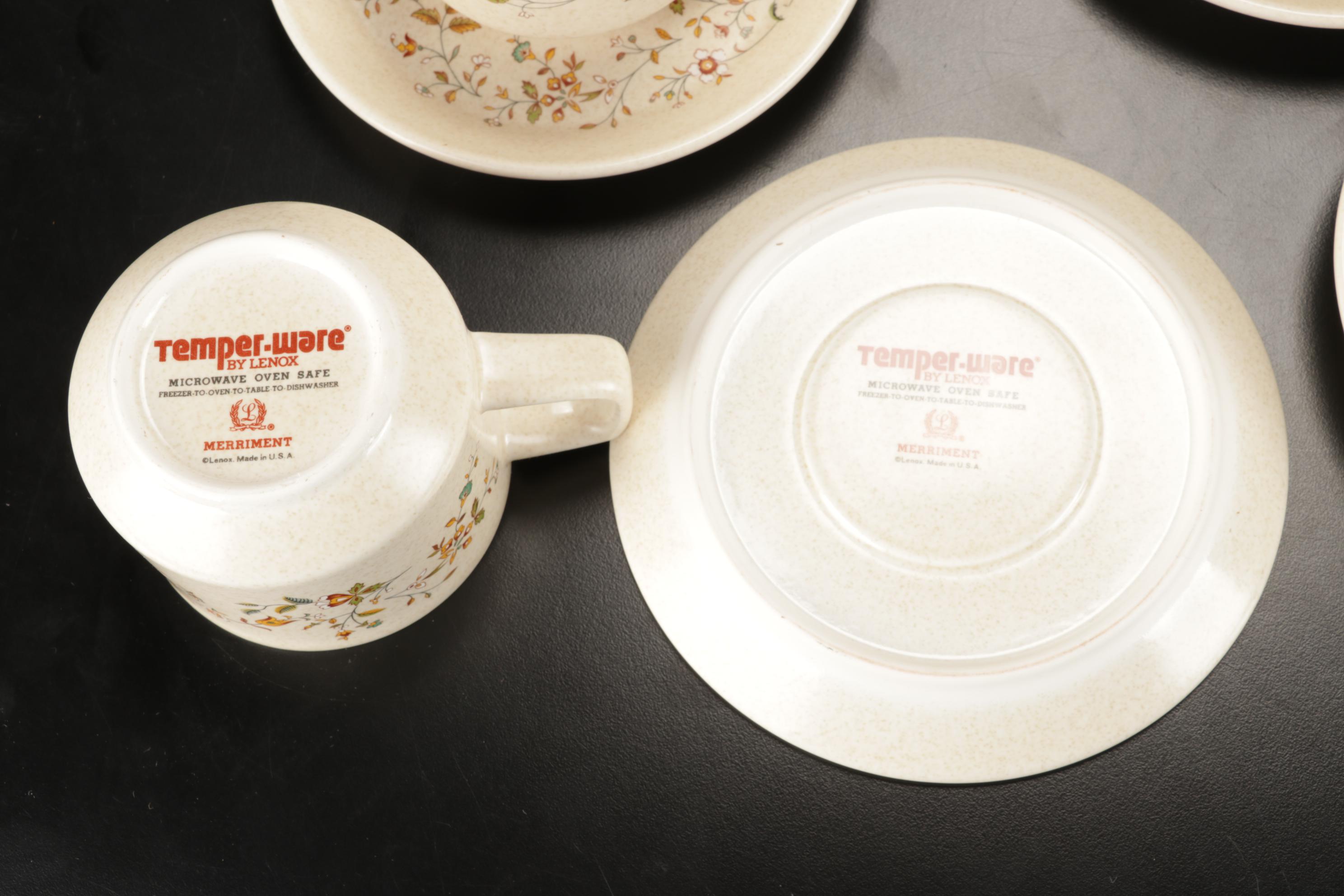 Lenox Temper-Ware "Merriment" Stoneware Dinnerware, Service for 12