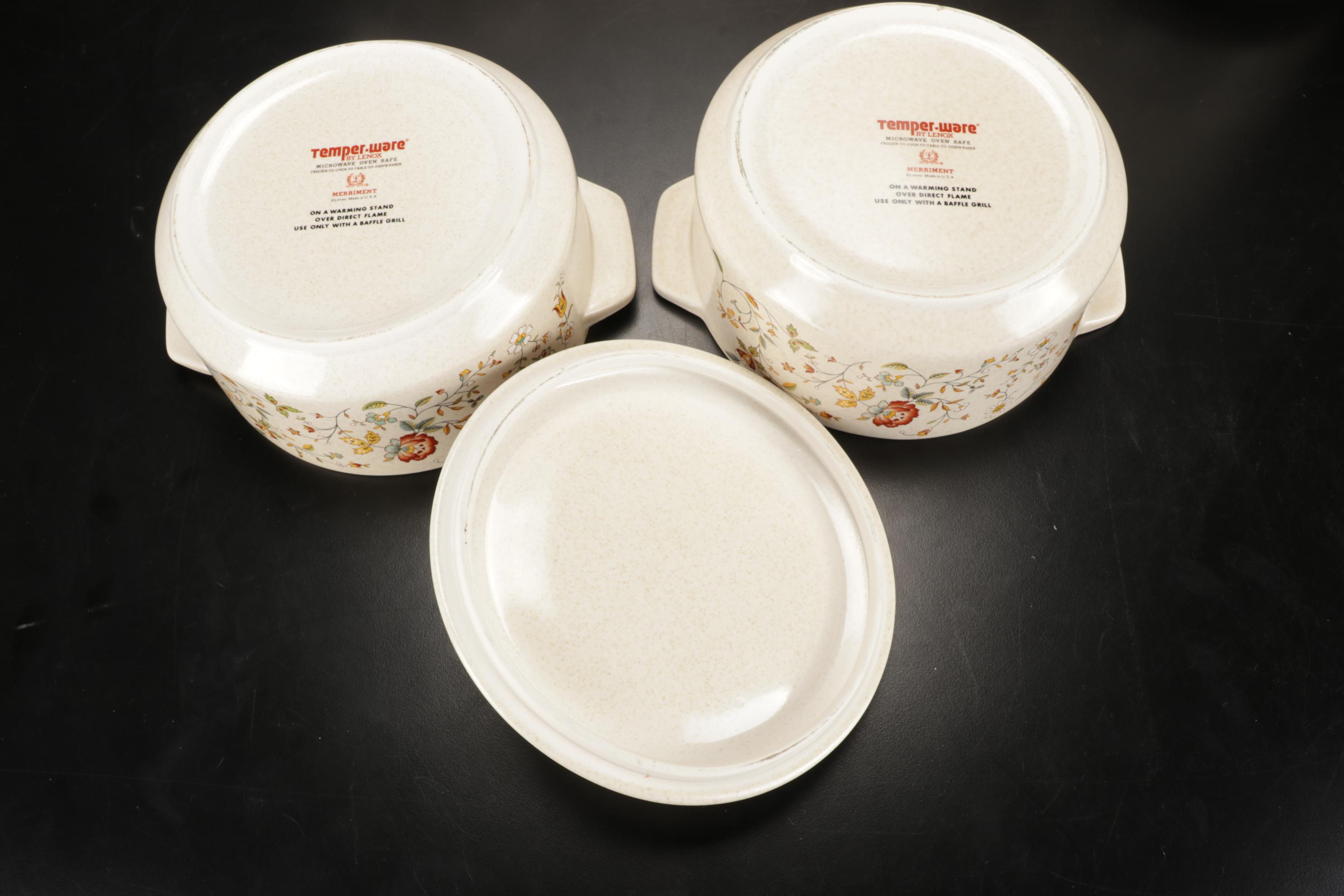 Lenox Temper-Ware "Merriment" Stoneware Dinnerware, Service for 12