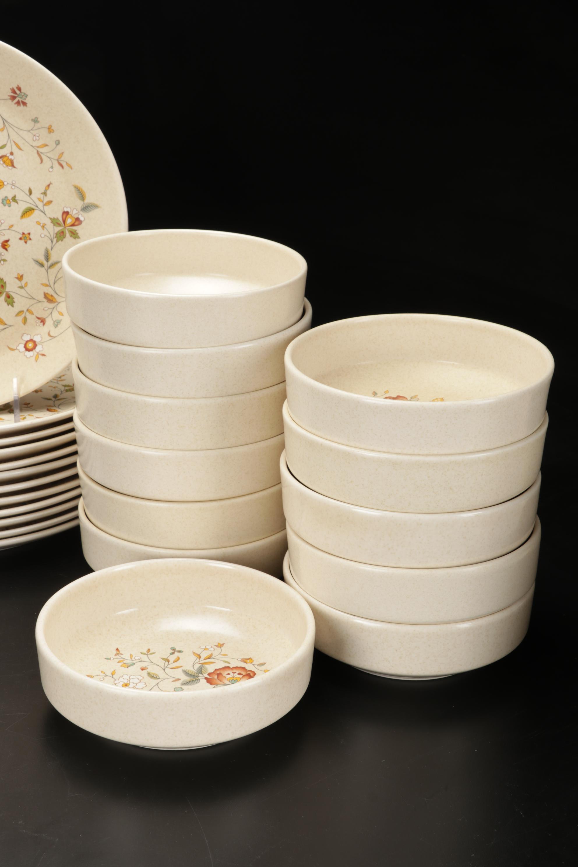 Lenox Temper-Ware "Merriment" Stoneware Dinnerware, Service for 12