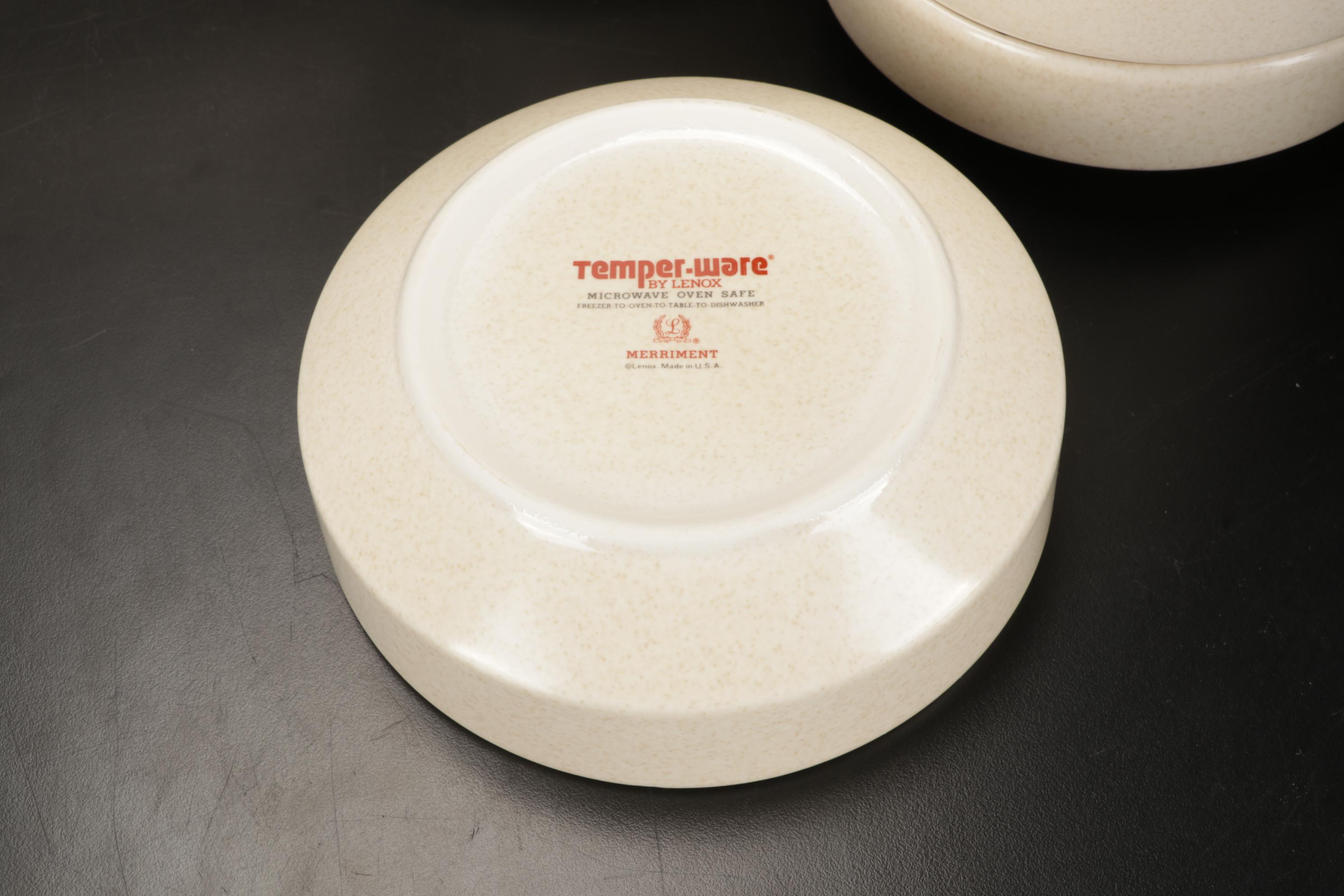 Lenox Temper-Ware "Merriment" Stoneware Dinnerware, Service for 12