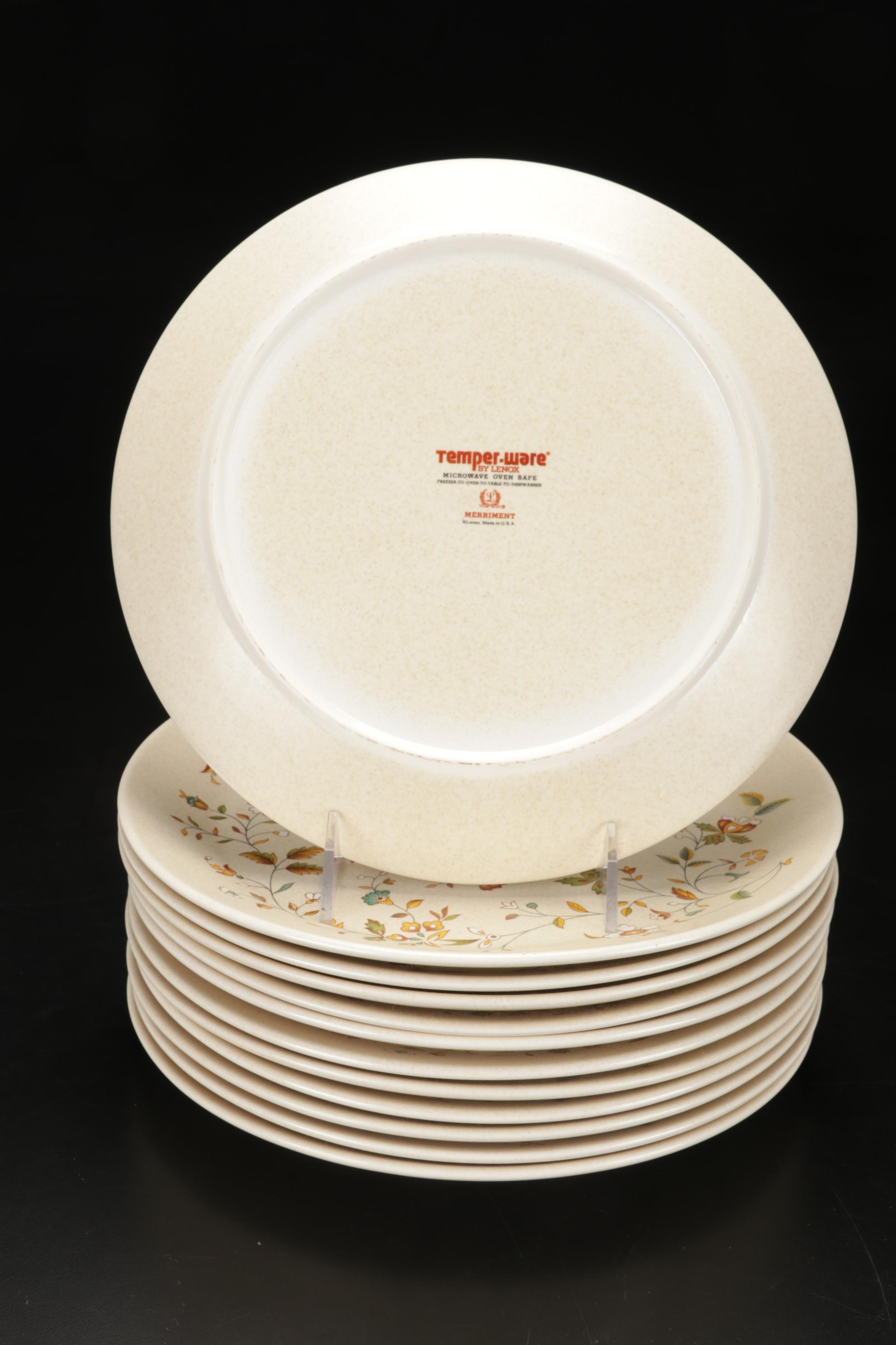 Lenox Temper-Ware "Merriment" Stoneware Dinnerware, Service for 12