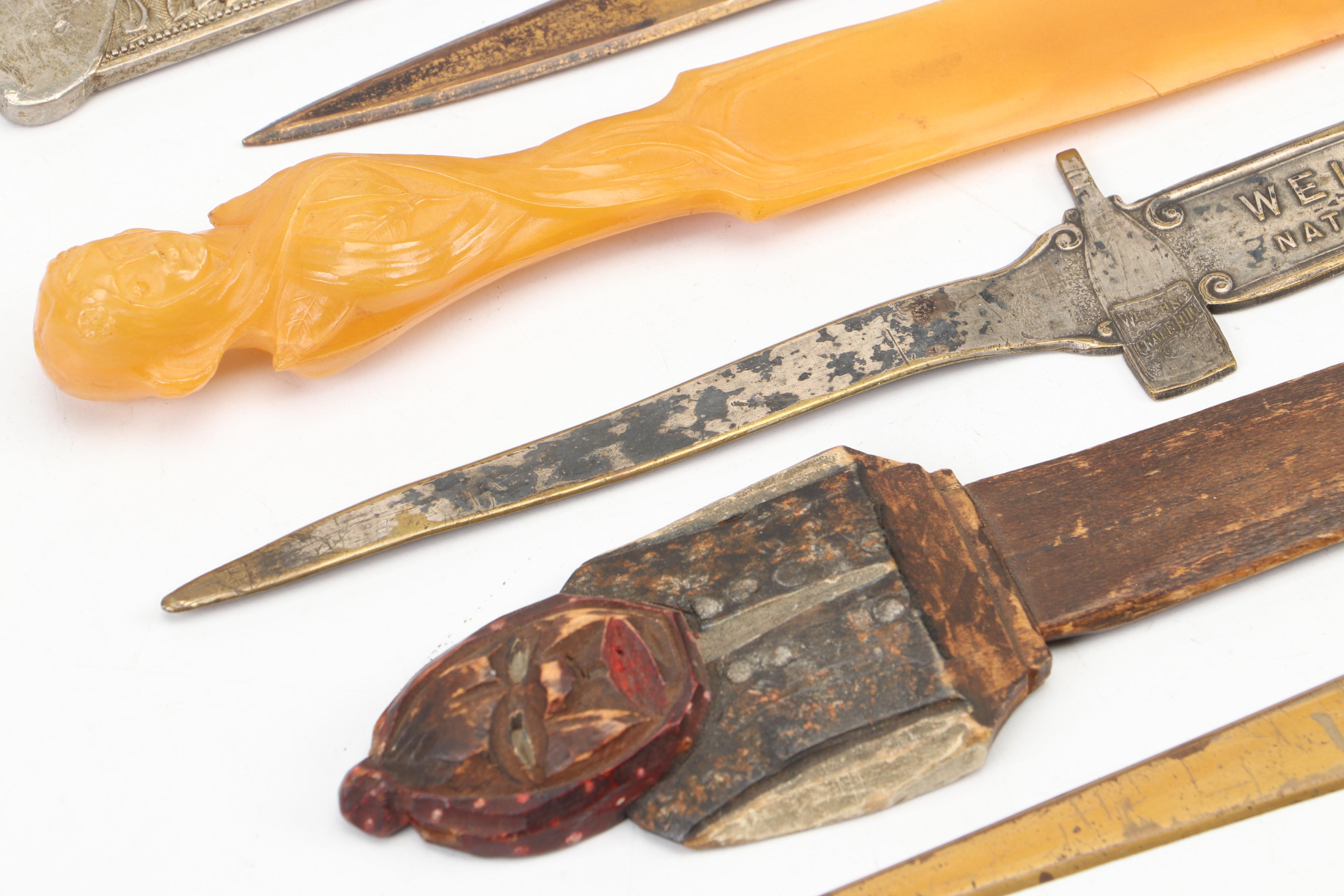 Art Deco Style Robot Fireman Double Ash Tray with Other Office Accessories