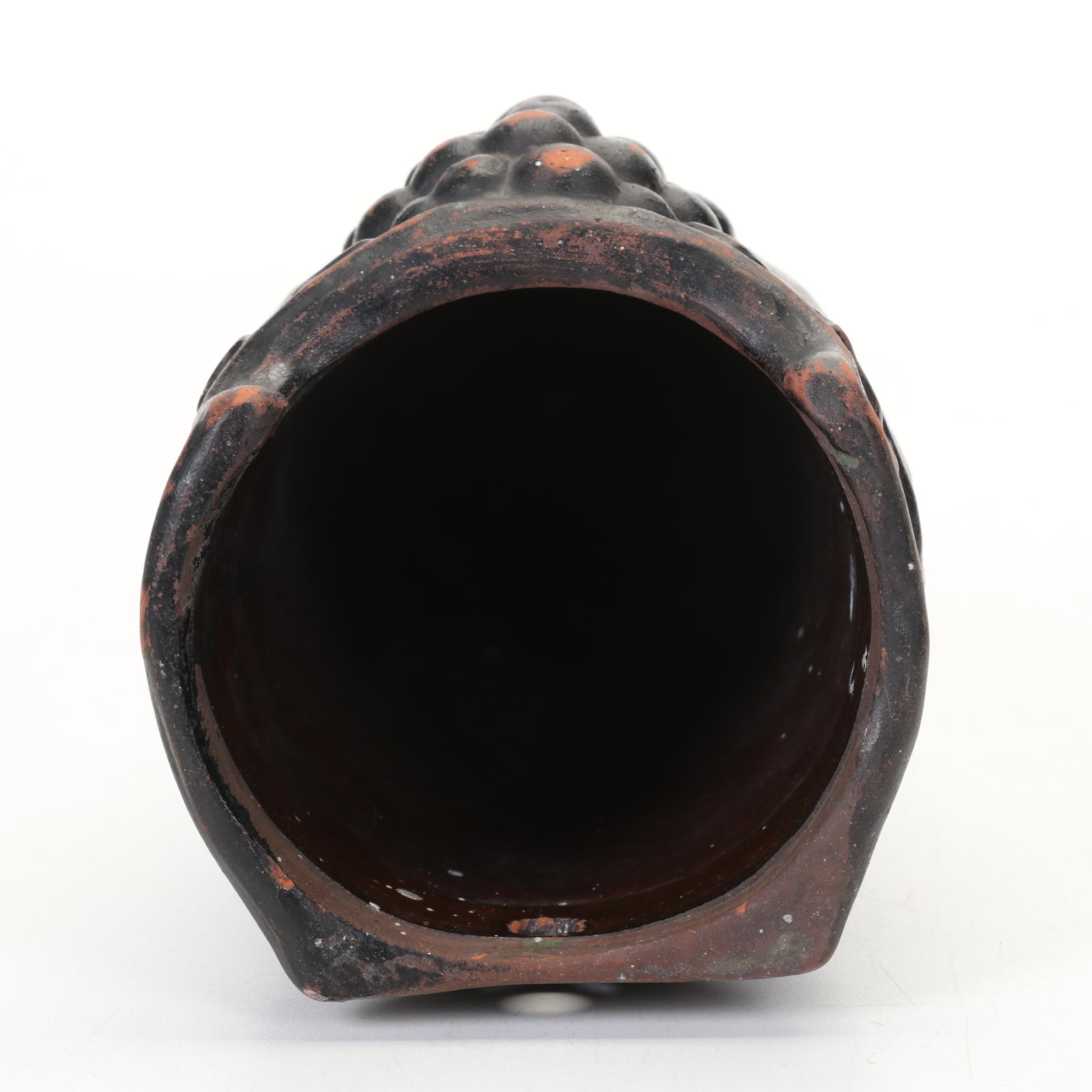 Frank Ferrell Signed Arts & Crafts Wall Vase For Peters & Reed, Ohio 1912-21