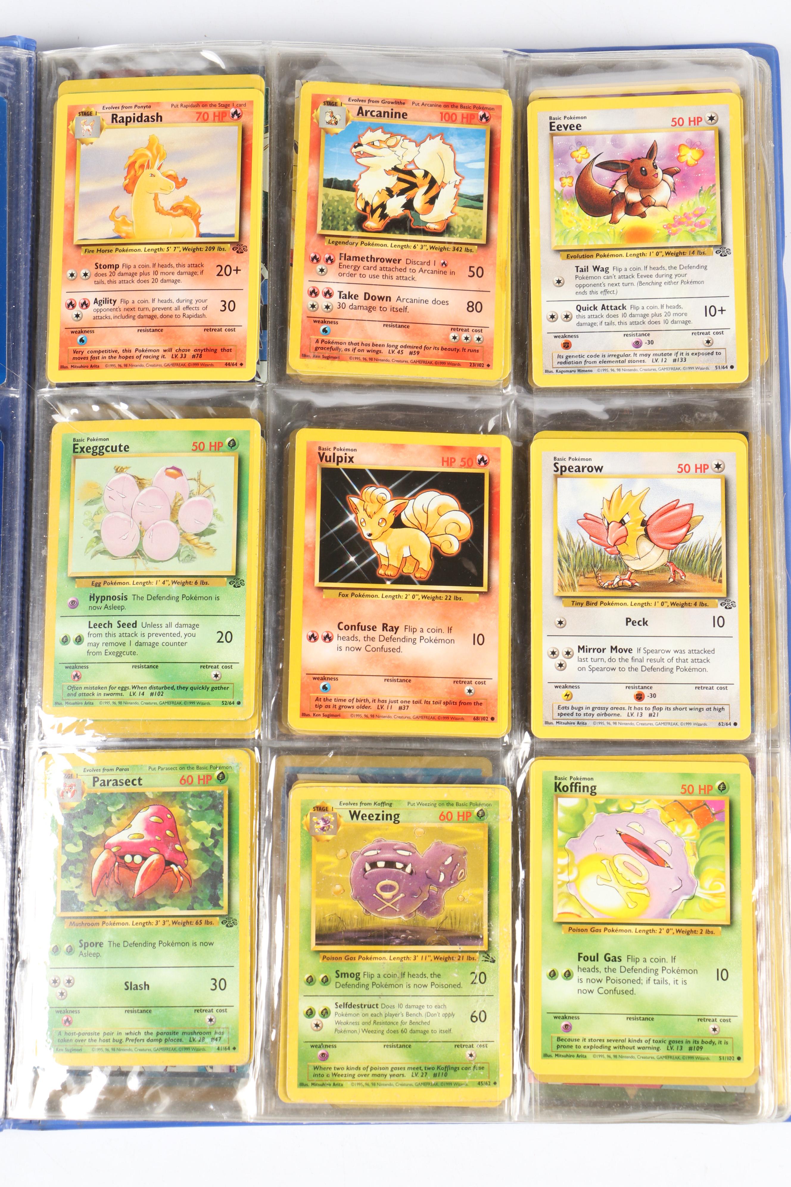 Pokémon Card Collection in Themed Binder