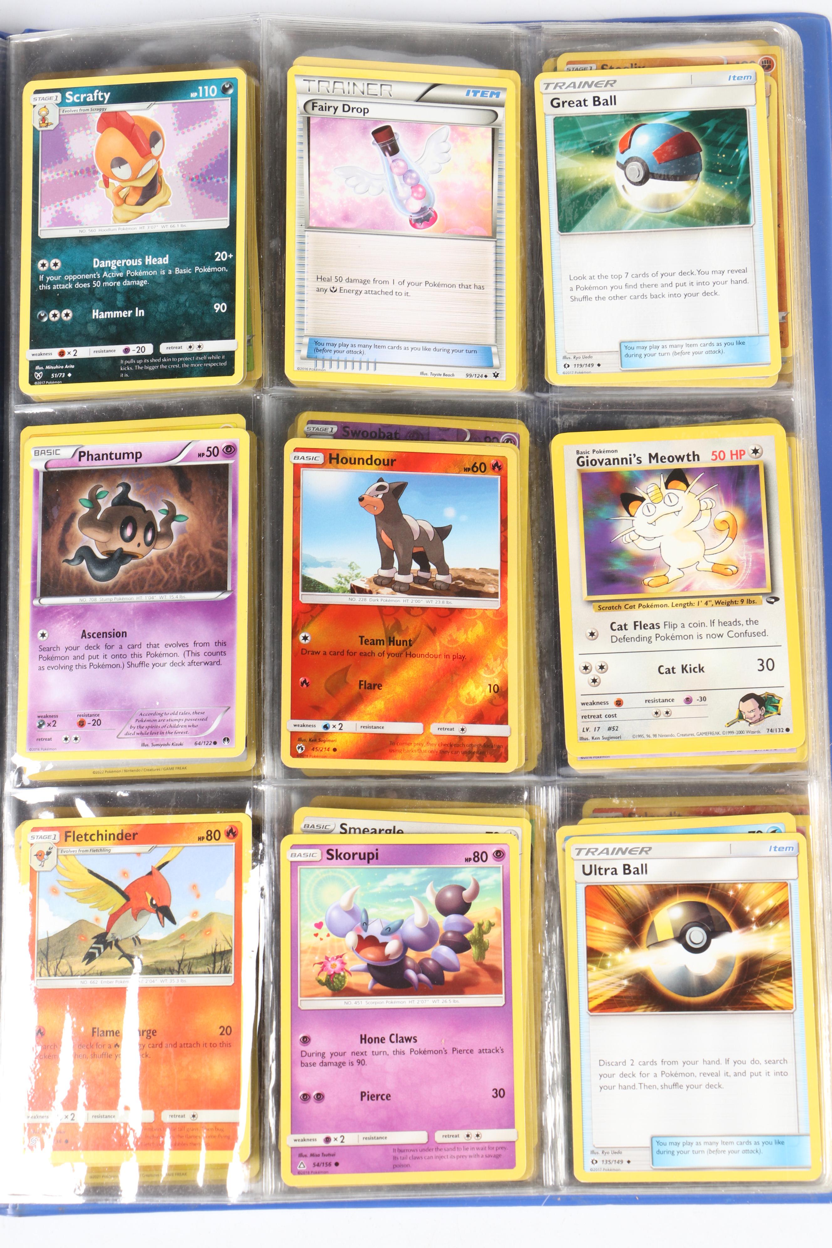 Pokémon Card Collection in Themed Binder