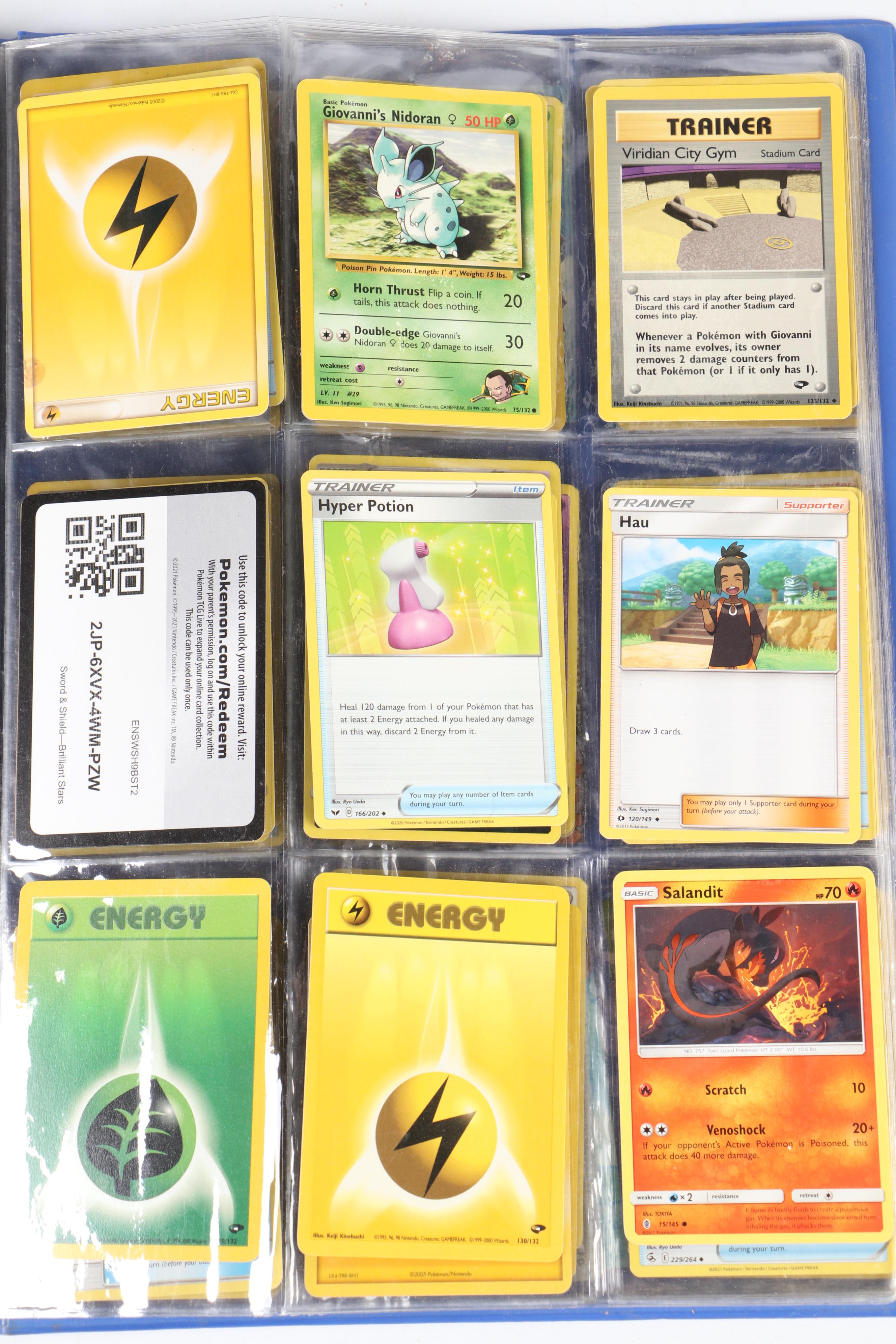 Pokémon Card Collection in Themed Binder