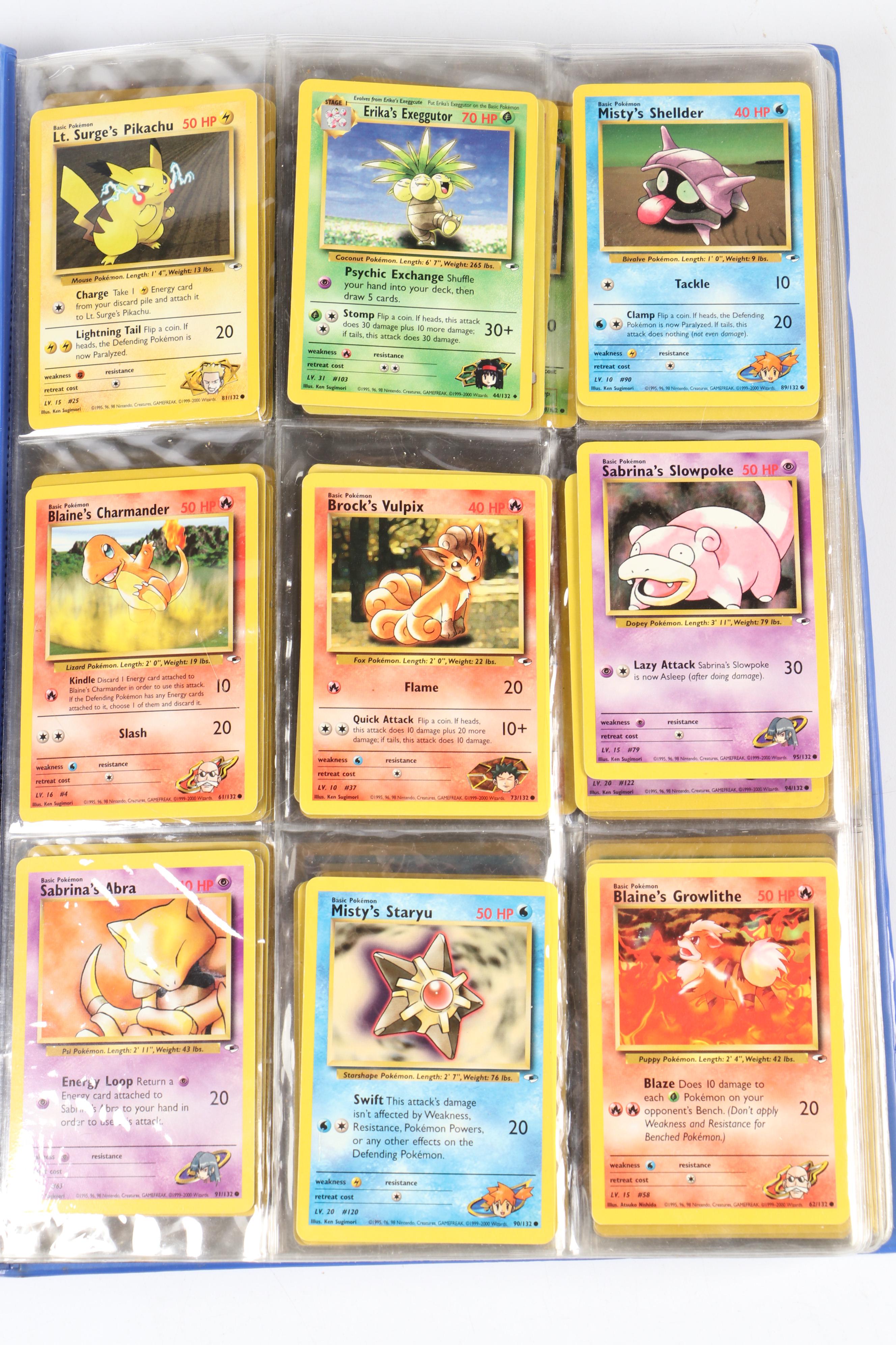 Pokémon Card Collection in Themed Binder