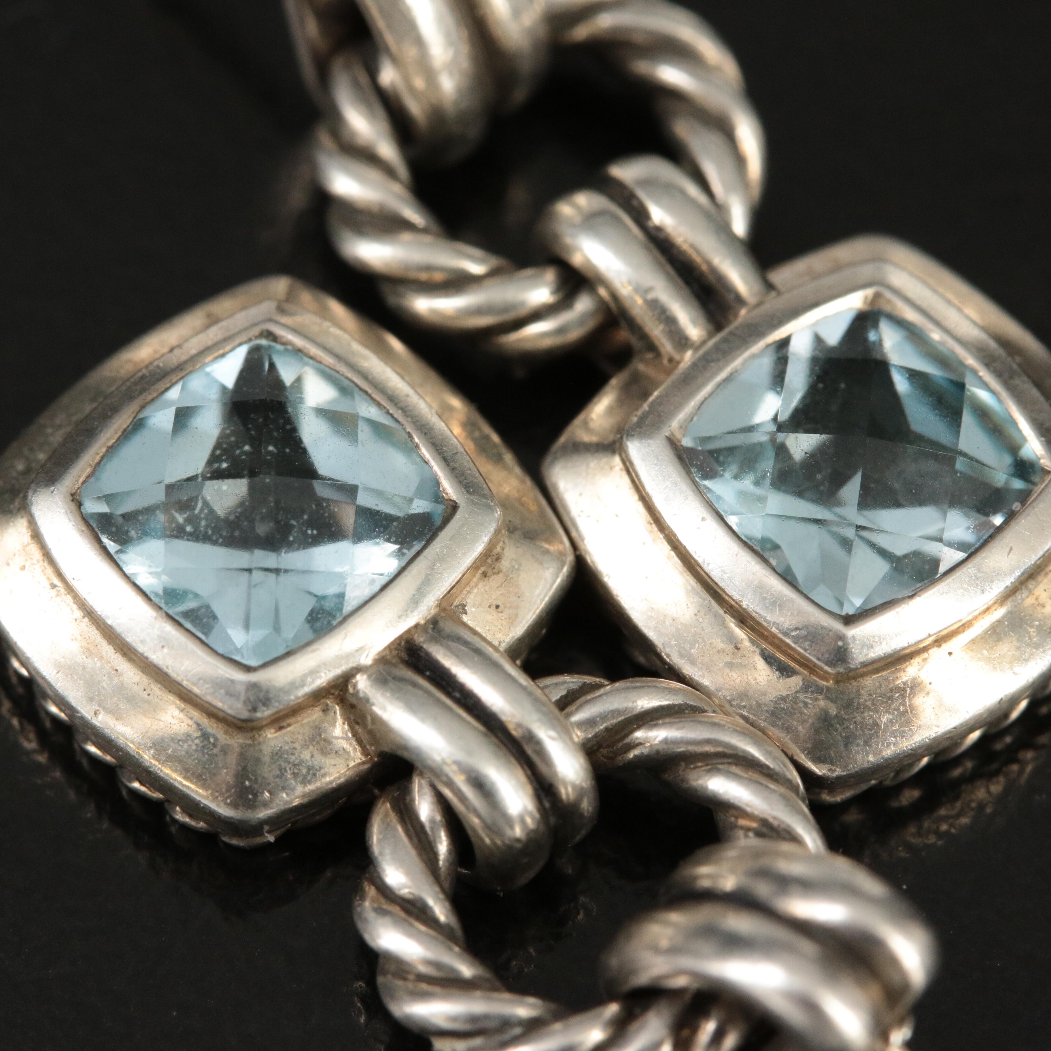 David Yurman "Renaissance®" Sterling Aquamarine Drop Earrings