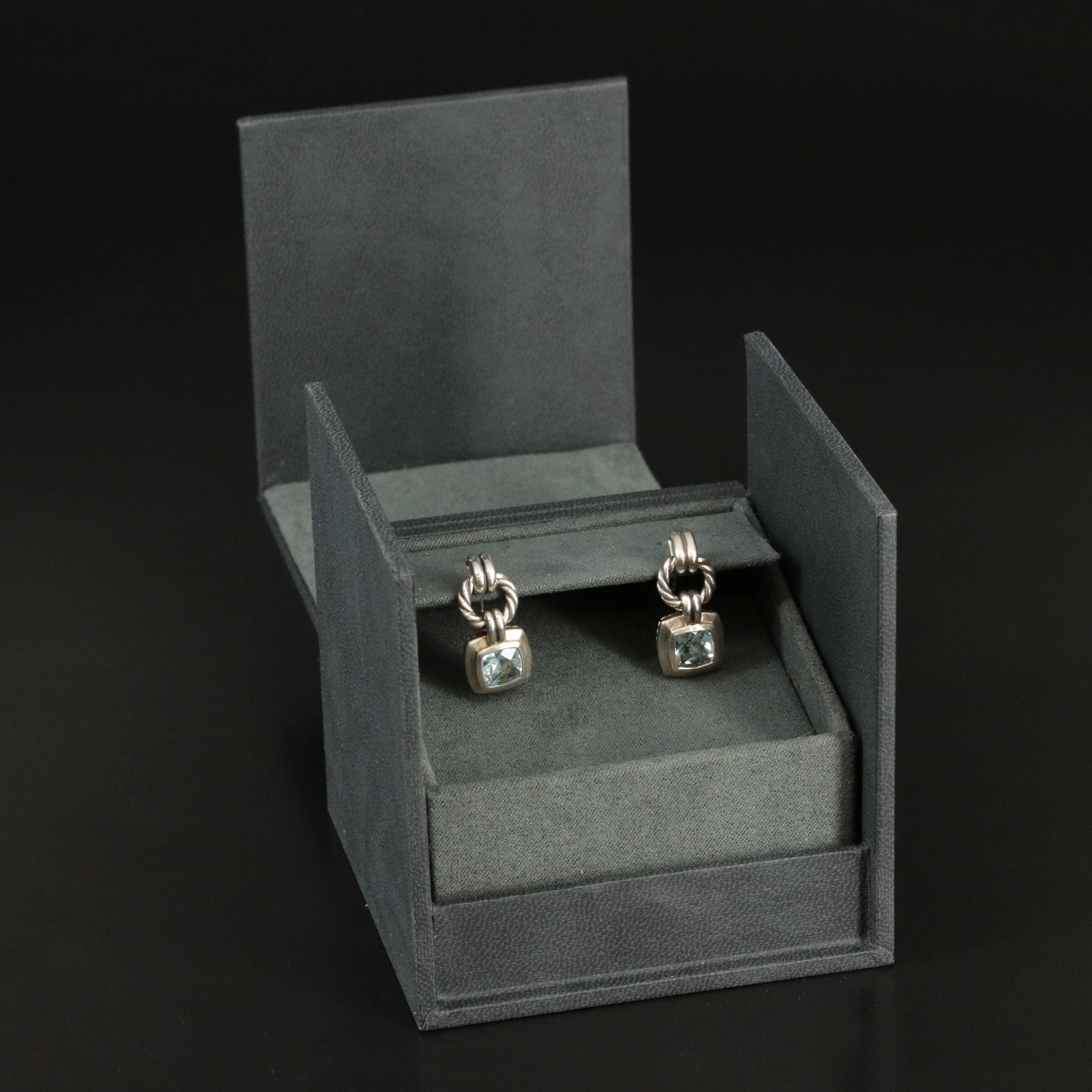 David Yurman "Renaissance®" Sterling Aquamarine Drop Earrings