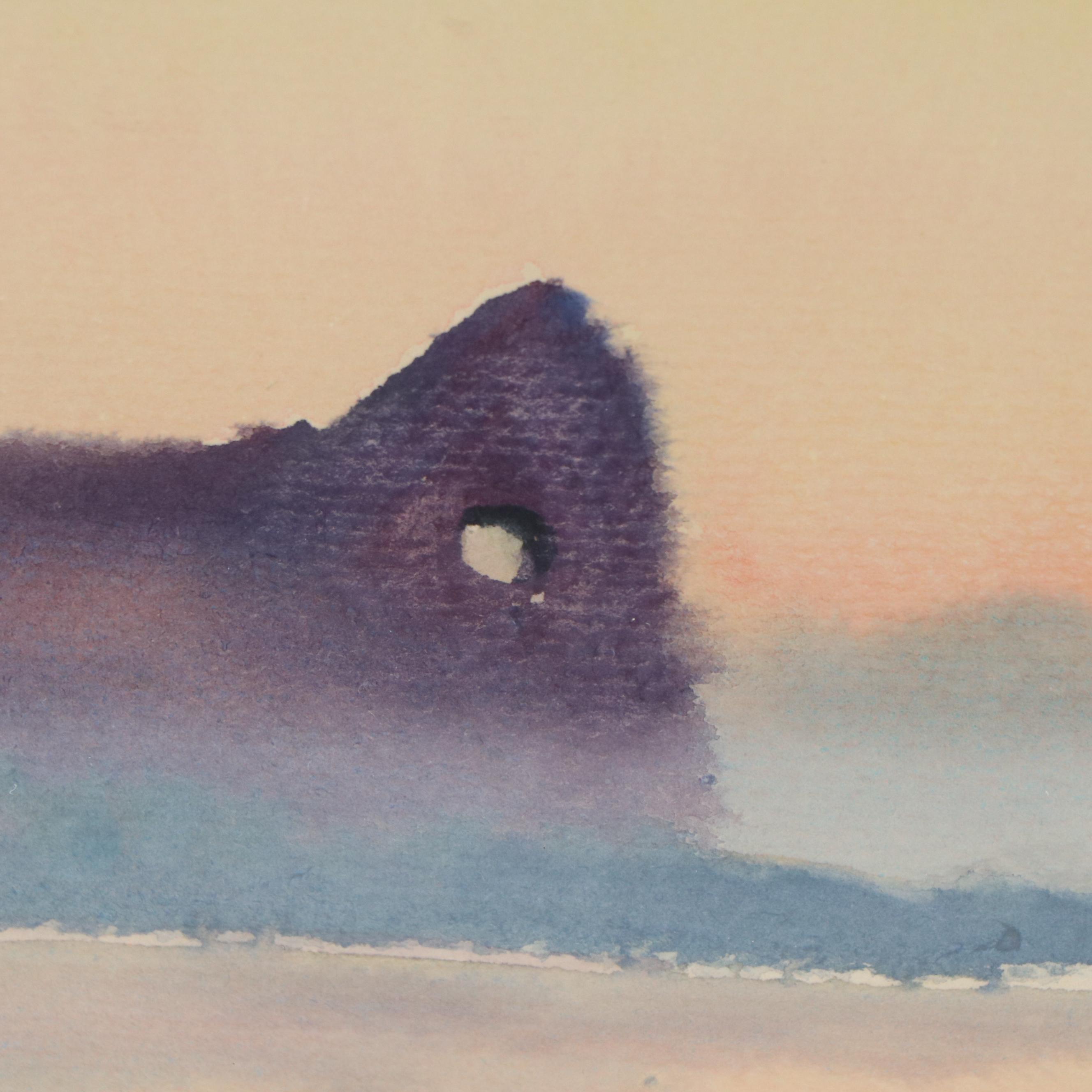 Riverscape Watercolor Painting, Late 20th Century | EBTH