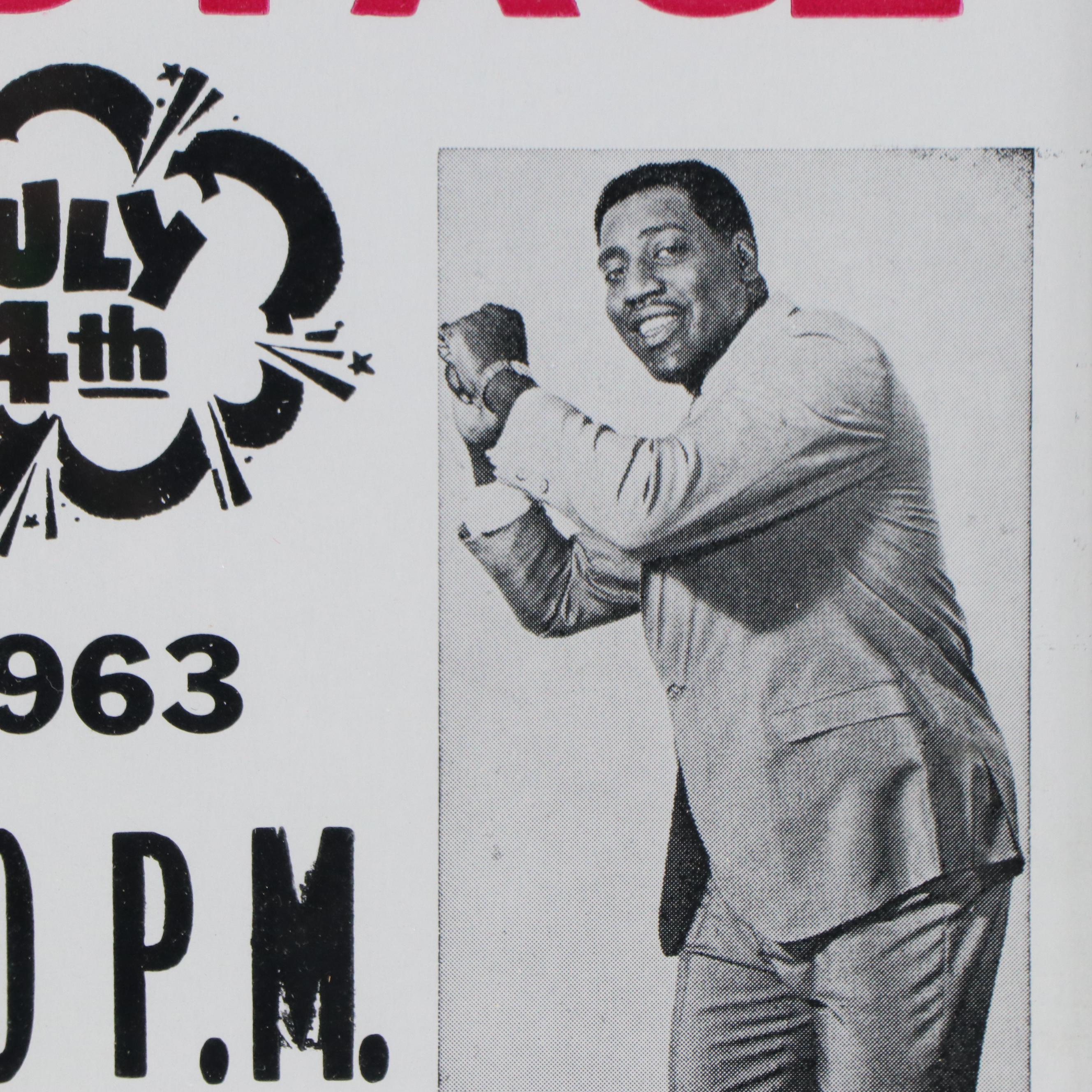 Vintage Paramount Theatre Concert Poster for Sam Cook & Otis Redding