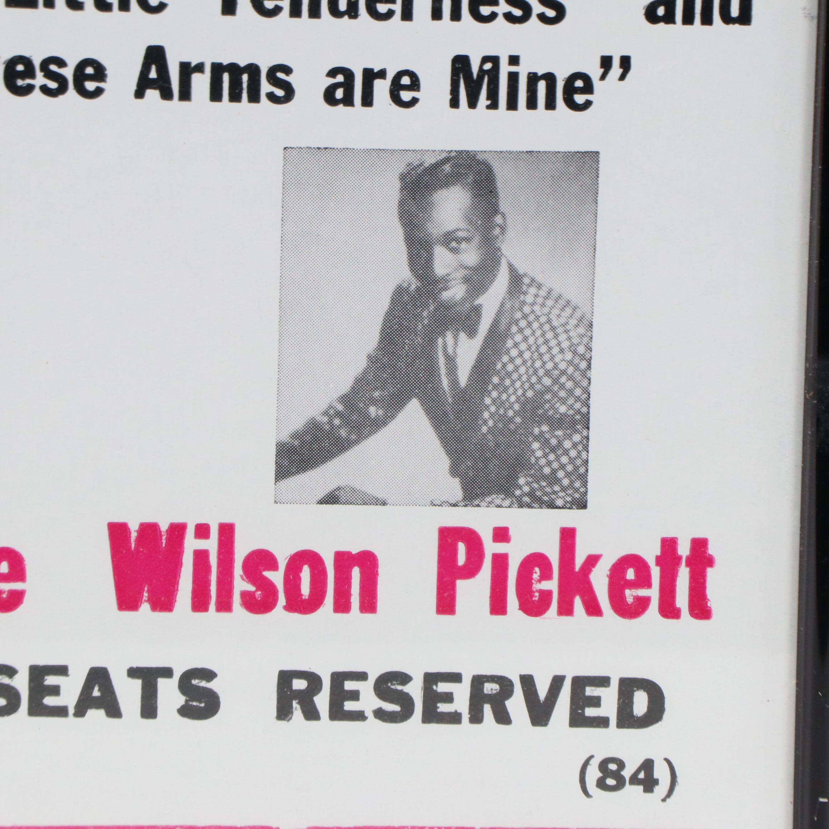 Vintage Paramount Theatre Concert Poster for Sam Cook & Otis Redding