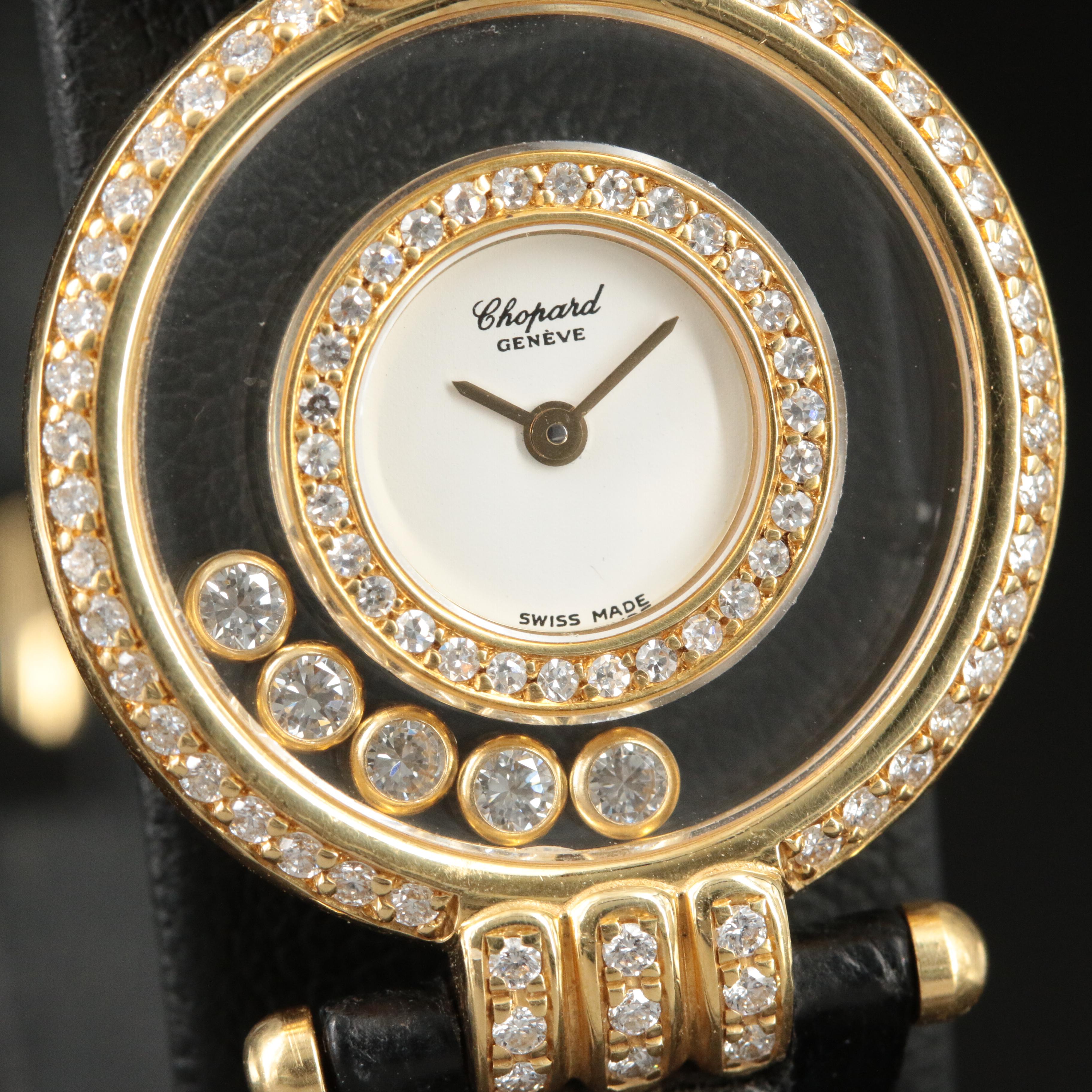 18K Chopard Happy Diamond Quartz Watch