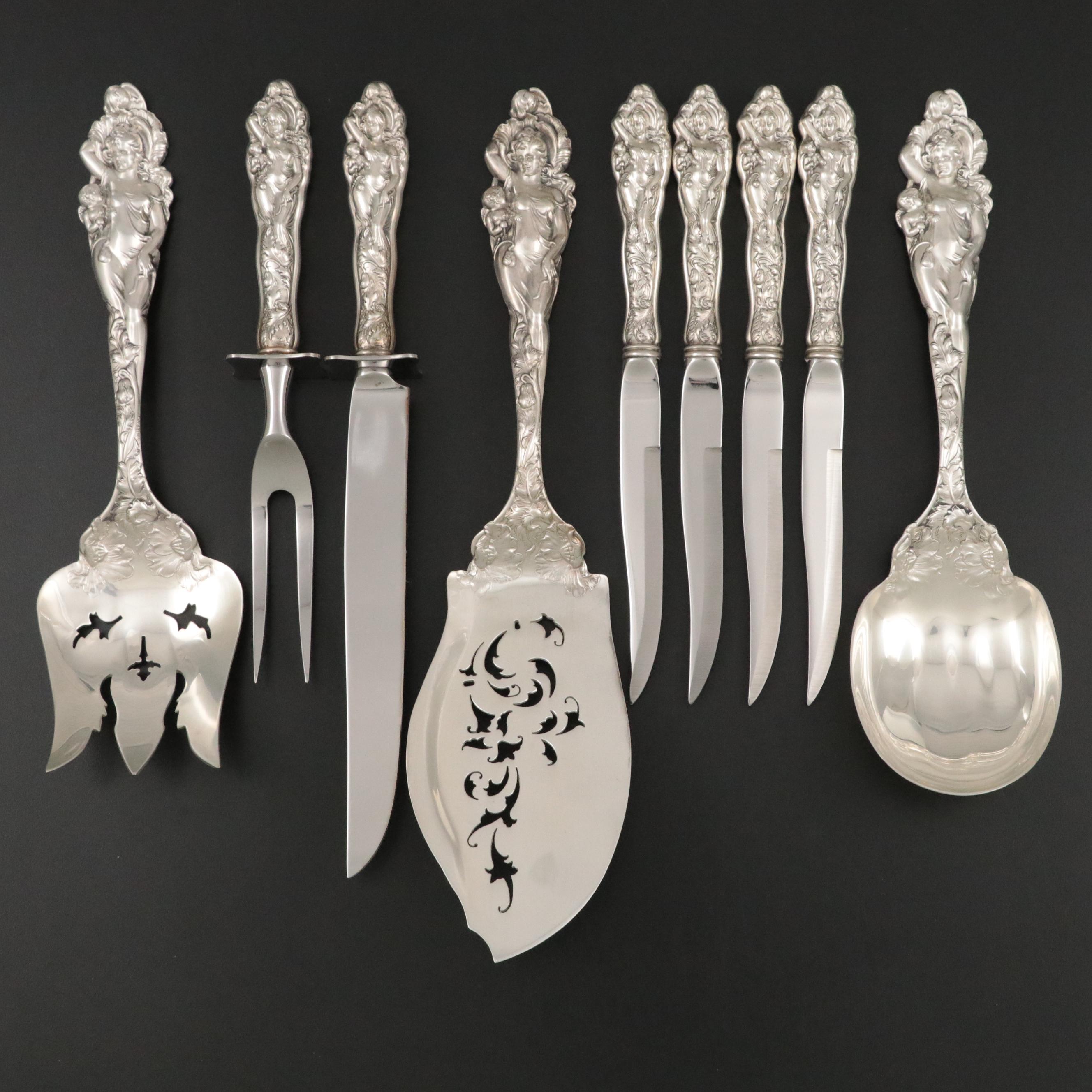 Reed & Barton "Love Disarmed" Sterling Silver Serving Utensils