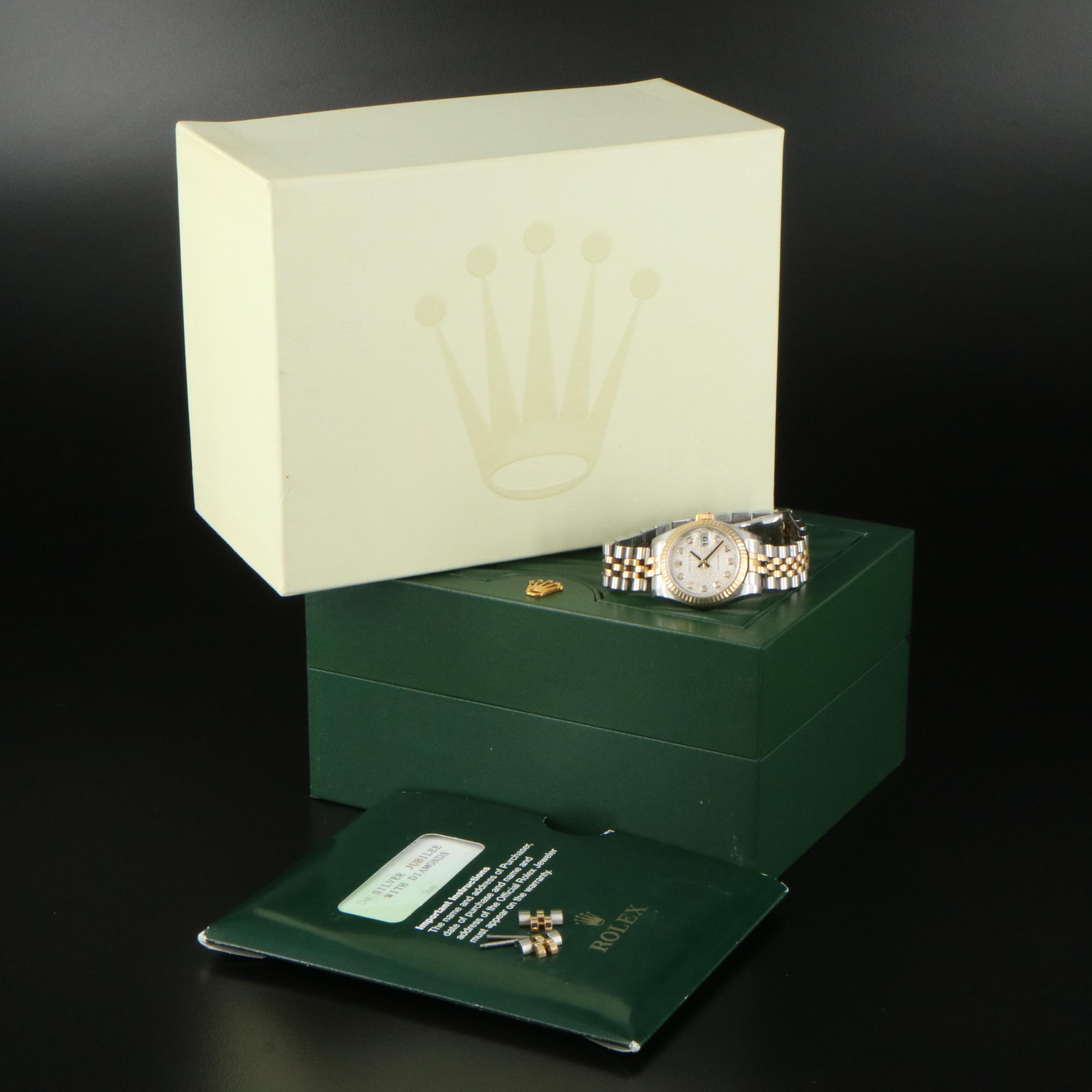 2005 Rolex Datejust with Jubilee Factory Diamond Dial