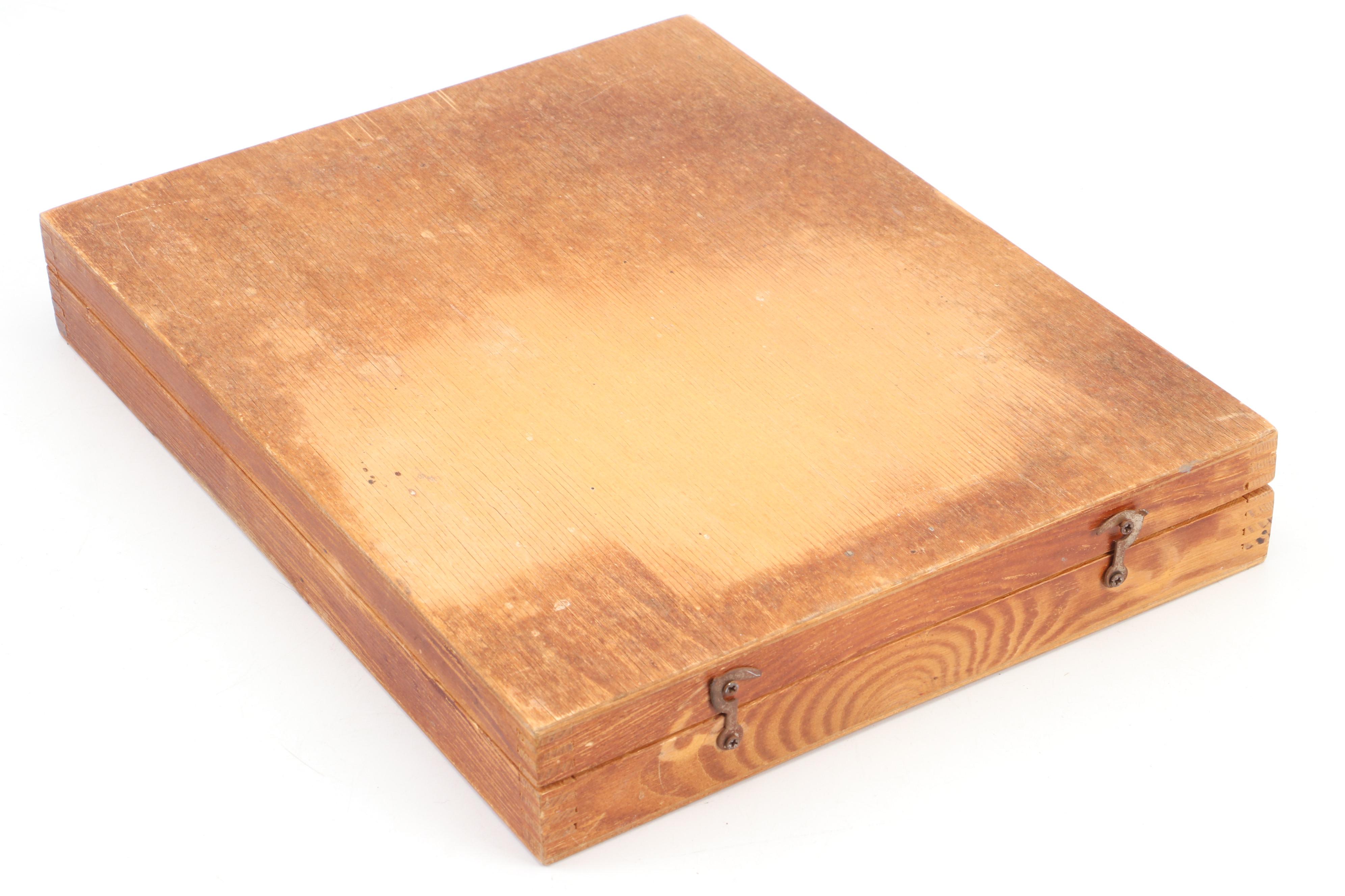 Lacquered Wood Handle Wood Turning Tools with Wood Storage Case