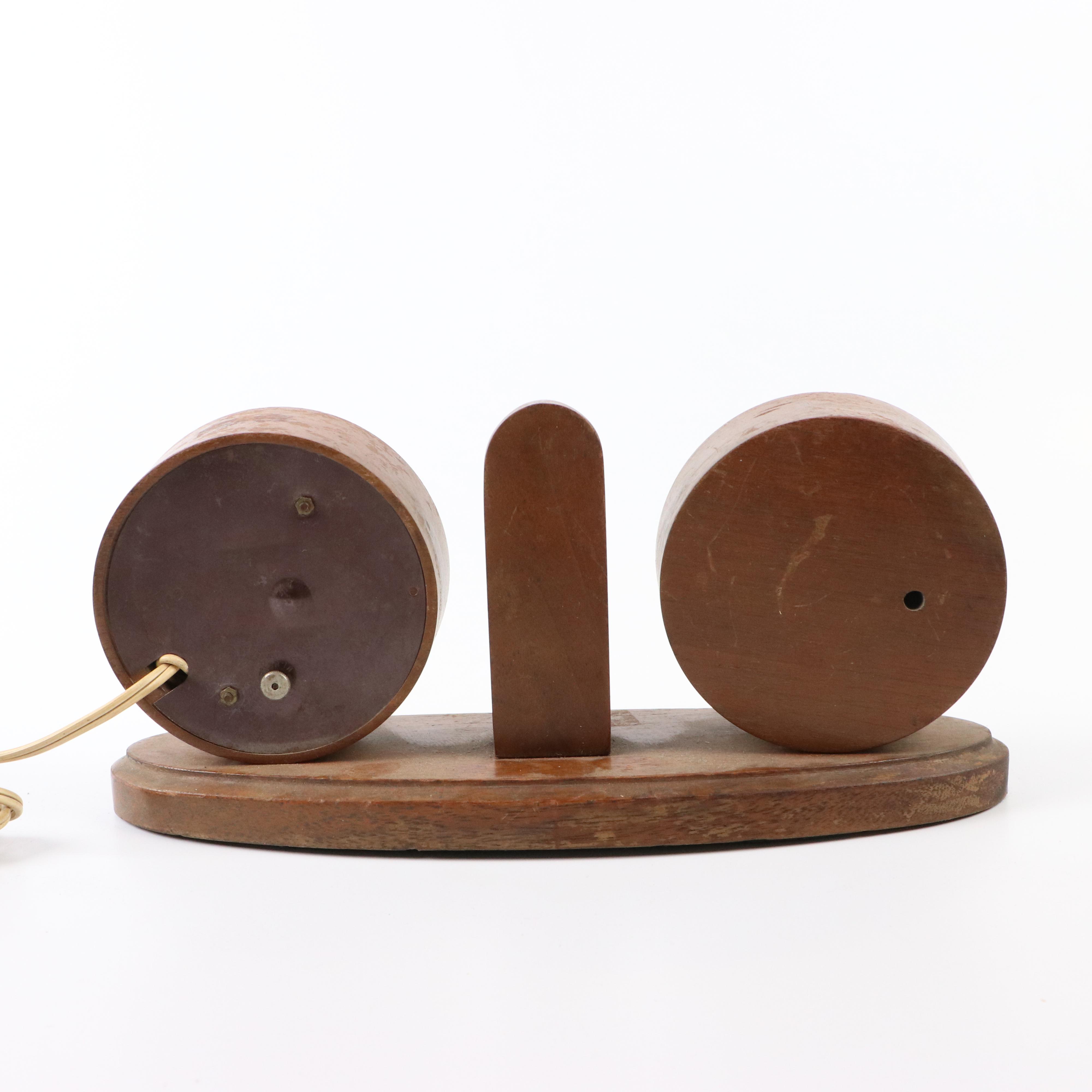 Sessions Self Starting Electric Shelf Clock and Barometer, Mid-20th Century