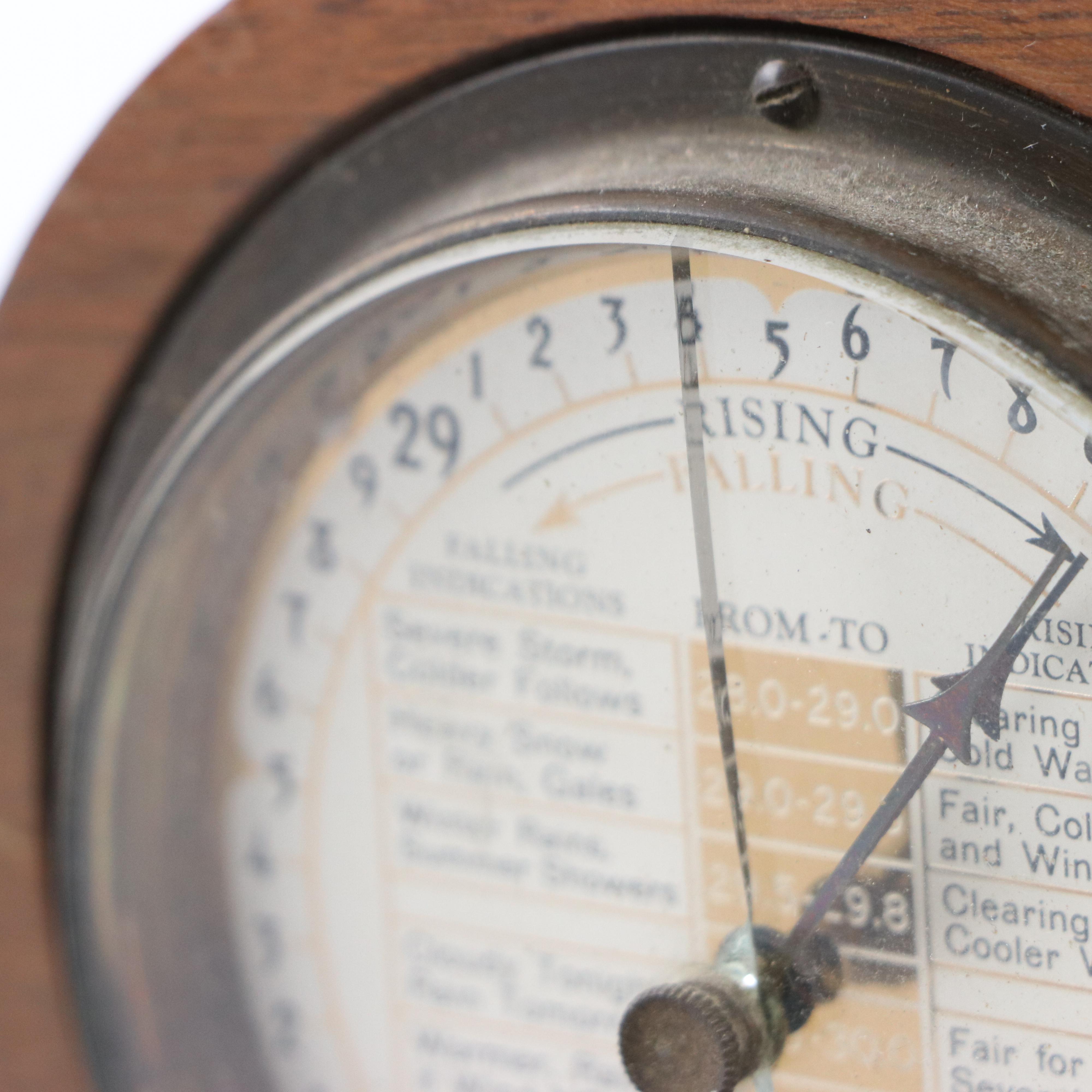 Sessions Self Starting Electric Shelf Clock and Barometer, Mid-20th Century