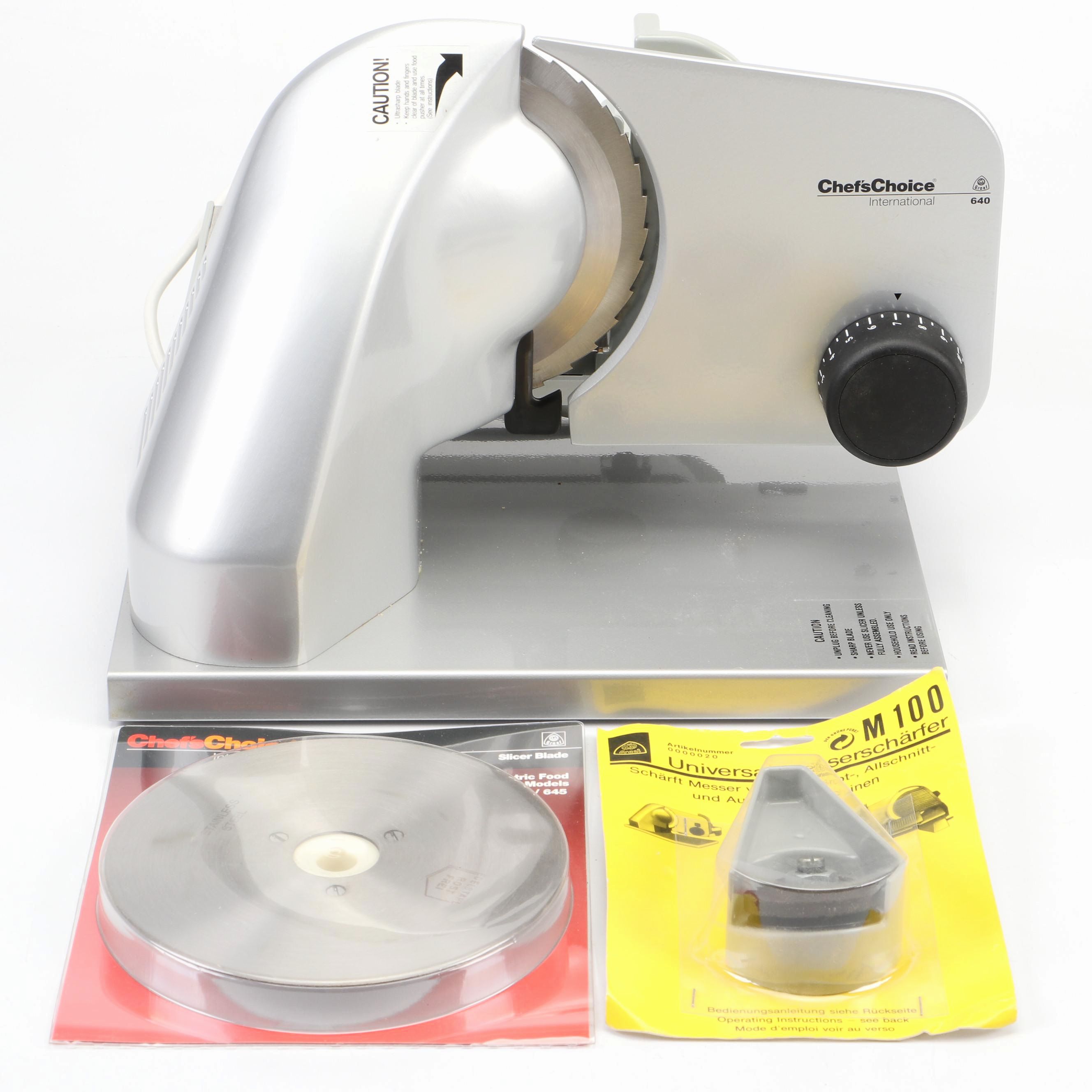 Chef's Choice International Meat Slicer and Fine Edge Blade with More