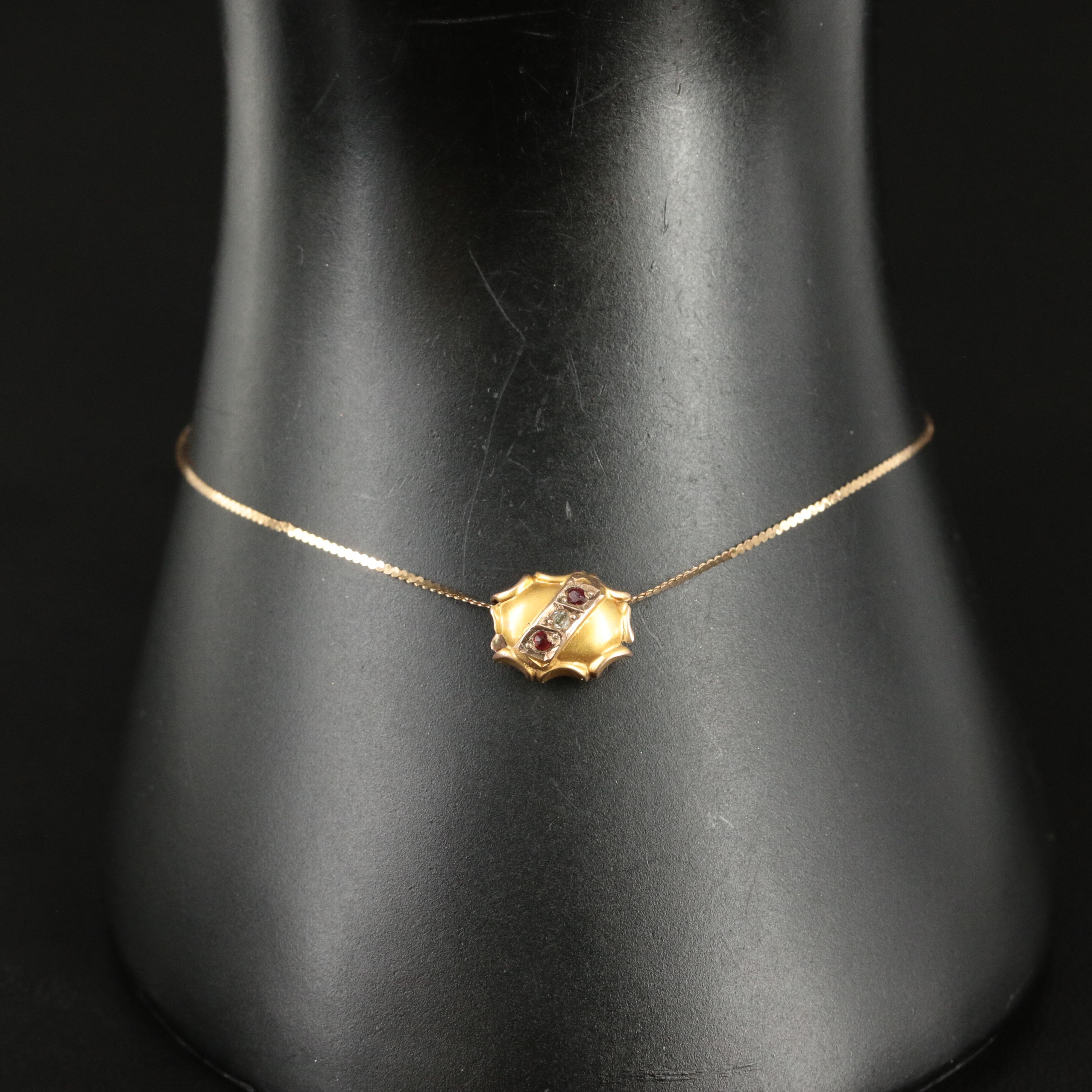 Wedgwood 10K Jasperware Stick Pin and 14K and 10K Bracelet Including Diamond