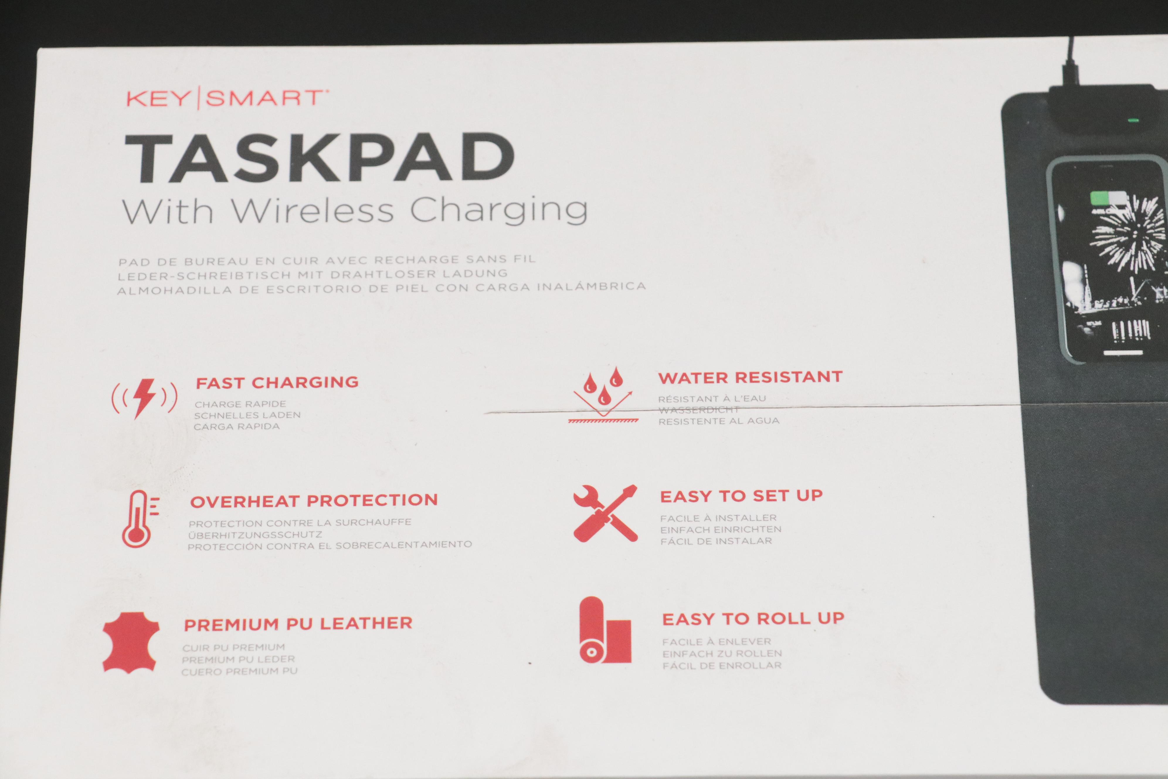 Key Smart Taskpad with Wireless Charging Desk Pad