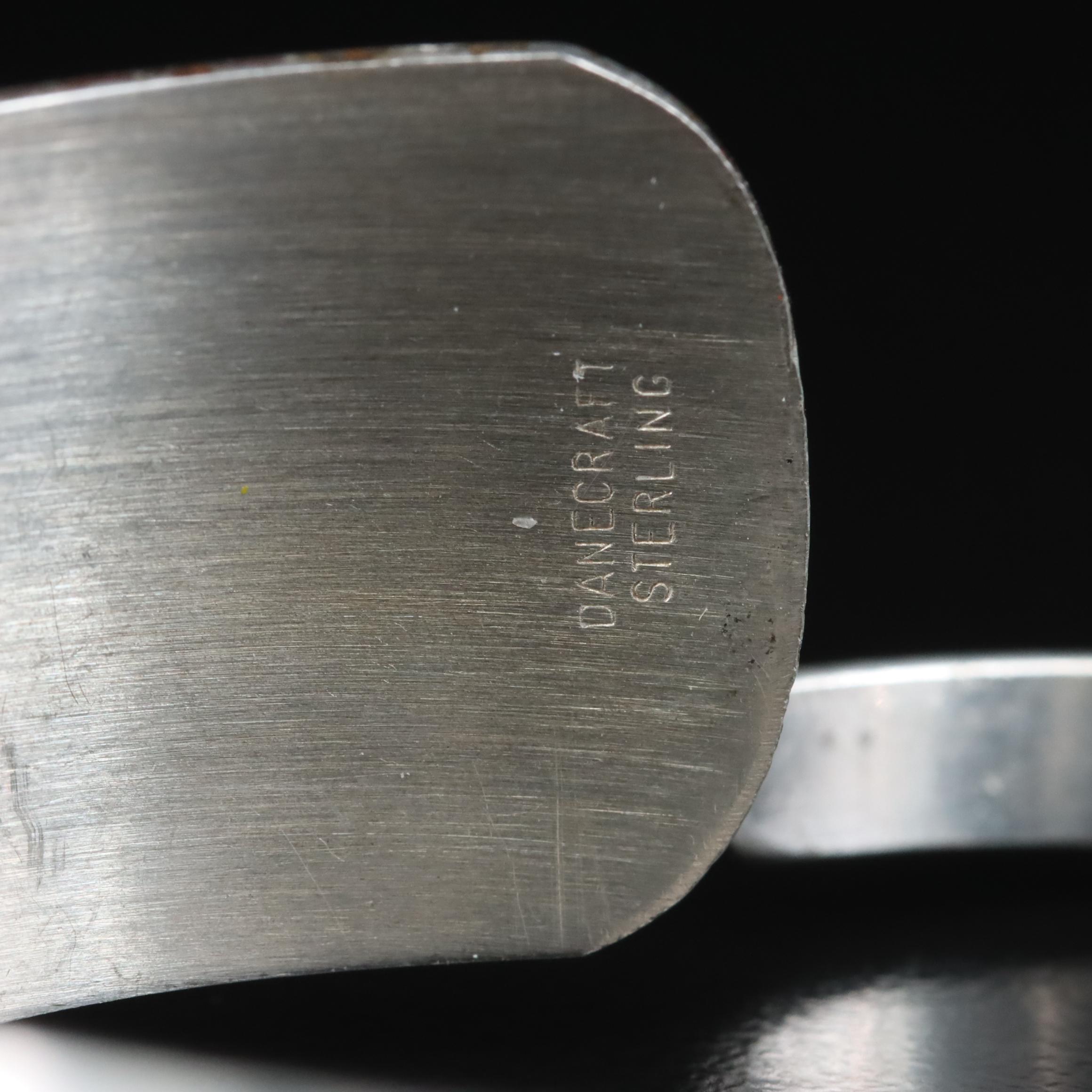 Sterling Cuff Bracelets Including Danecraft