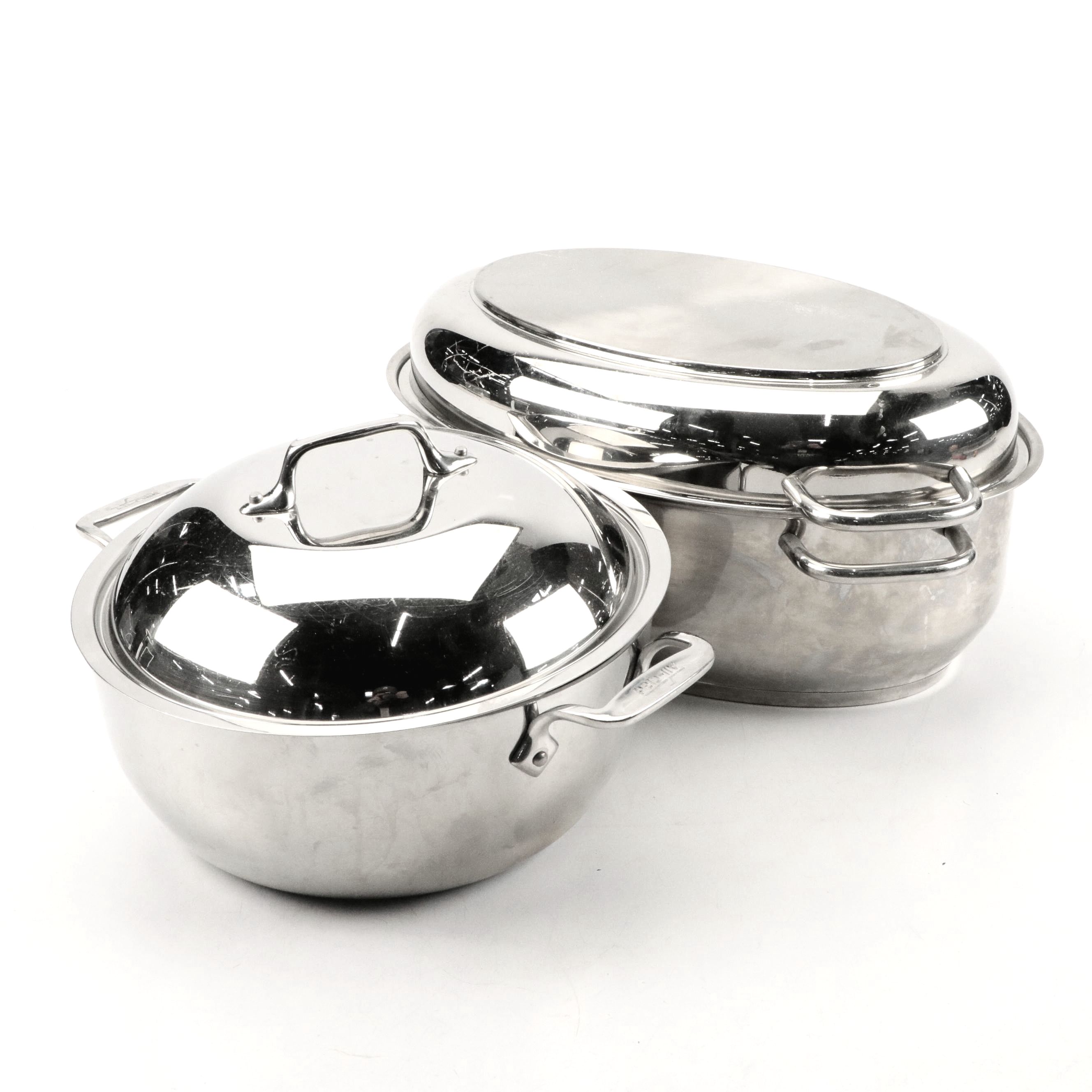 All-Clad Stainless Steel Dutch Oven with Stainless Steel Oval Pots