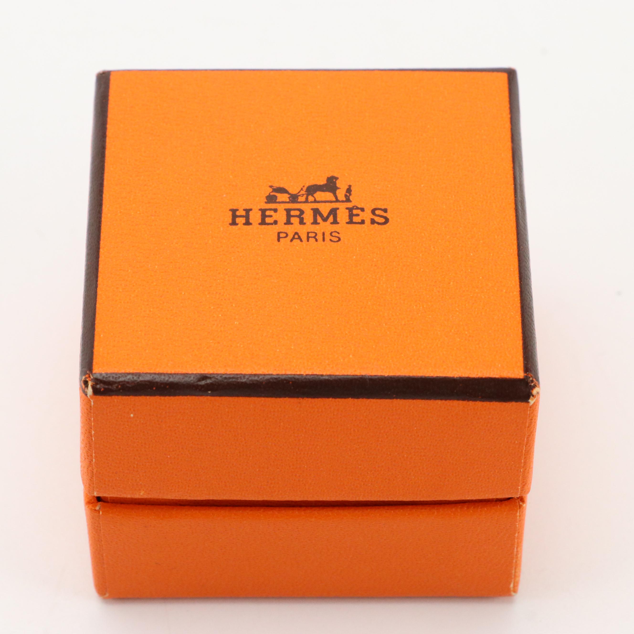Hermès Bijouterie Fantaisie Cosmos Scarf Ring with Box
