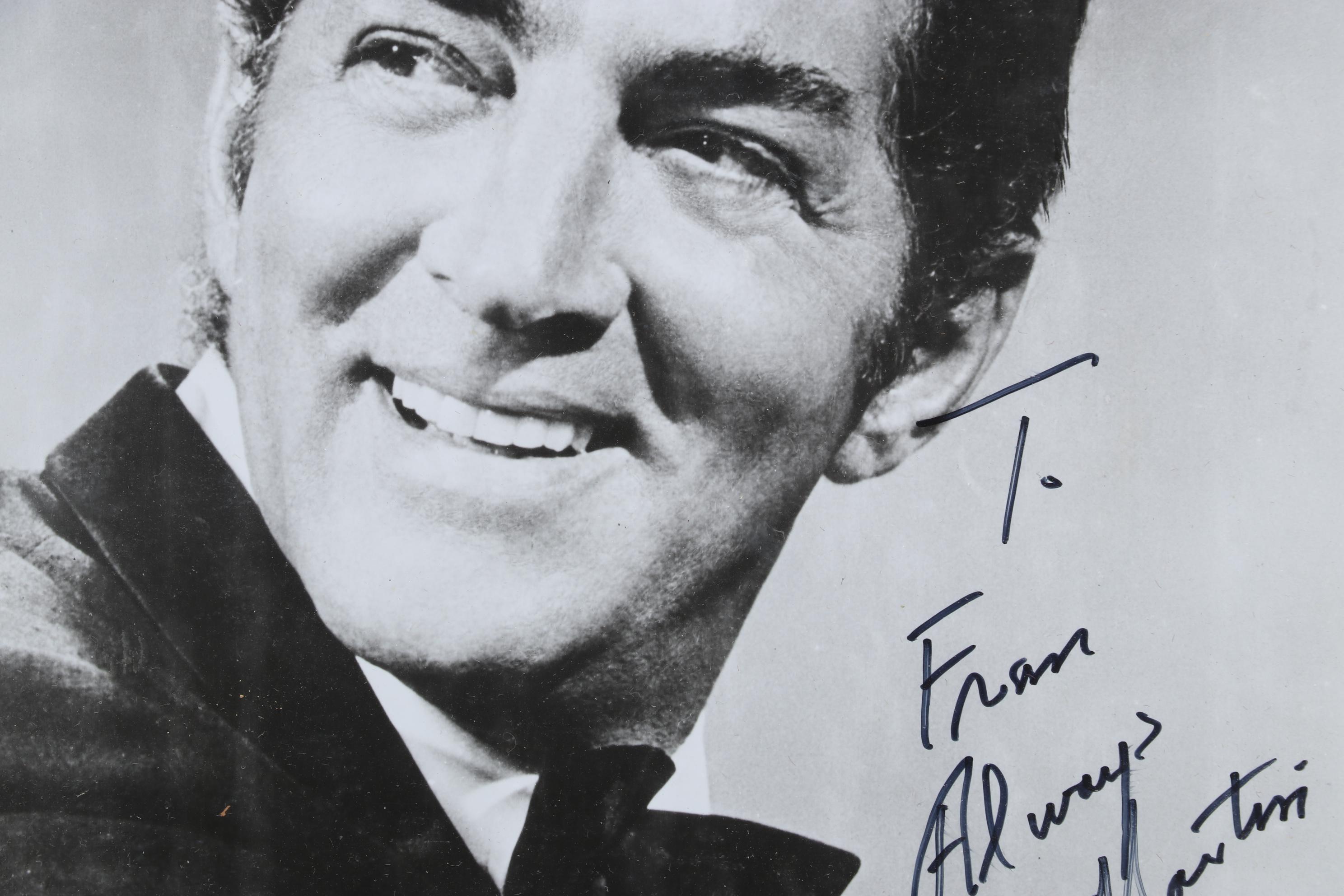 Dean Martin Promotional Black and White Headshot Framed