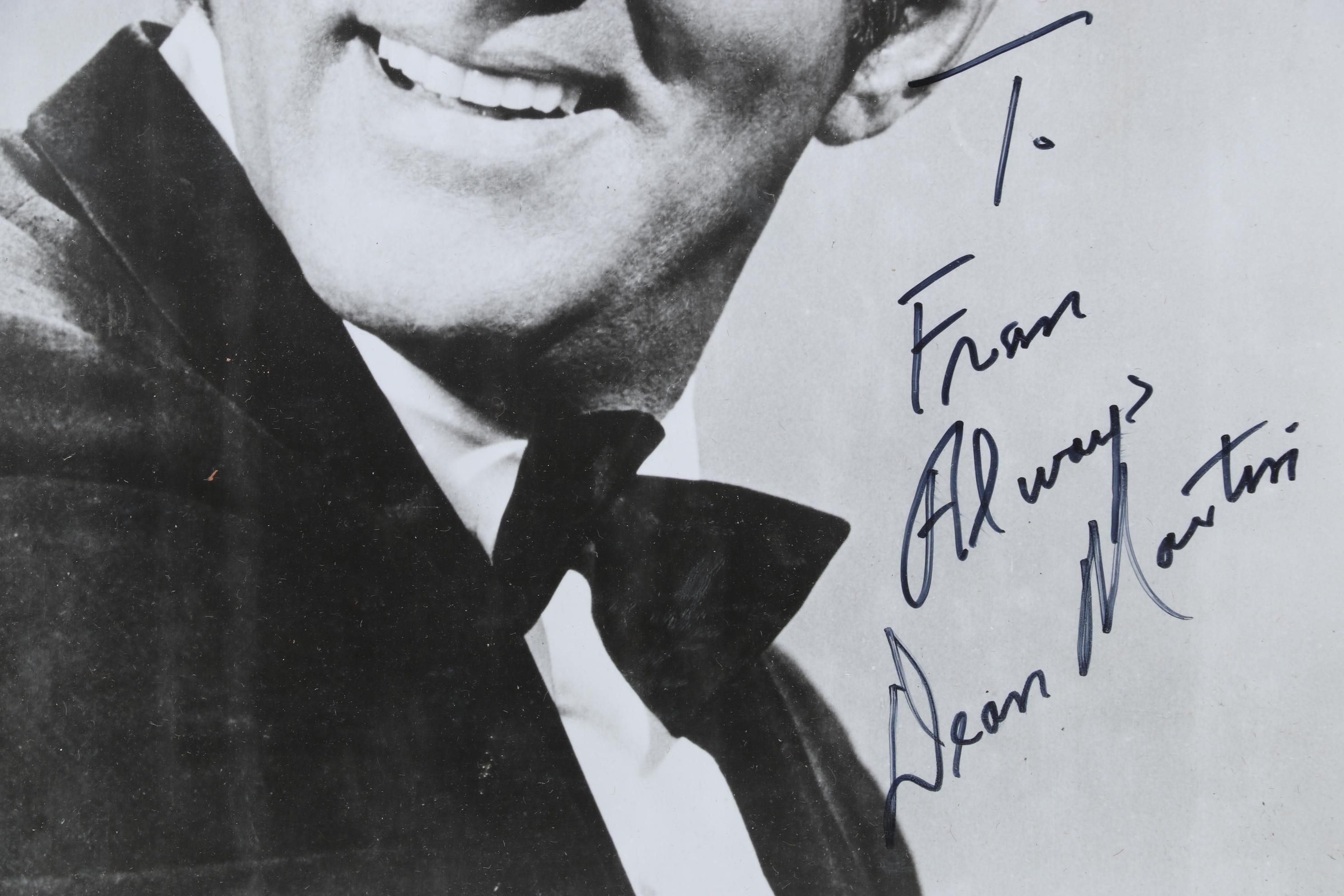 Dean Martin Promotional Black and White Headshot Framed