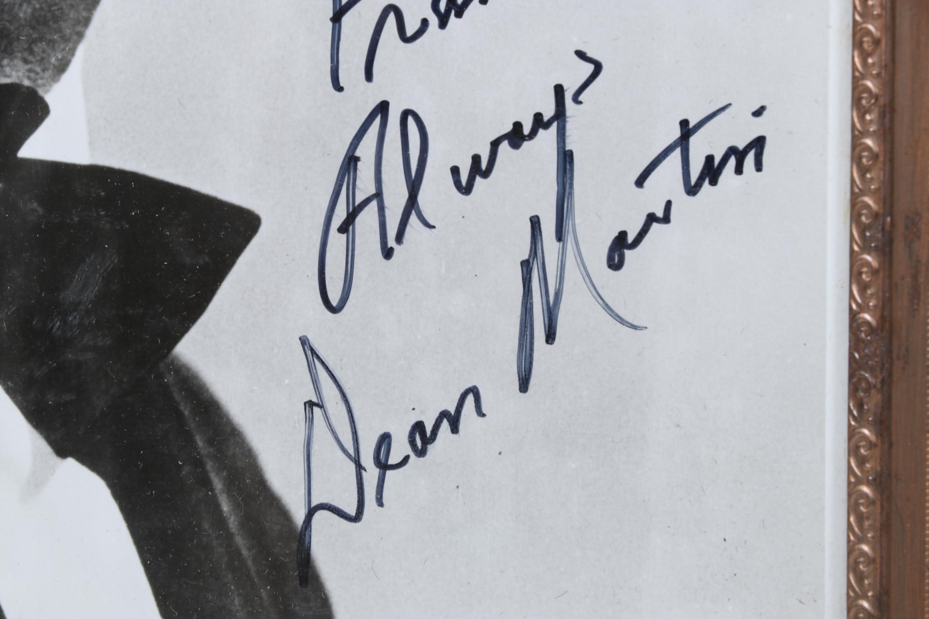 Dean Martin Promotional Black and White Headshot Framed